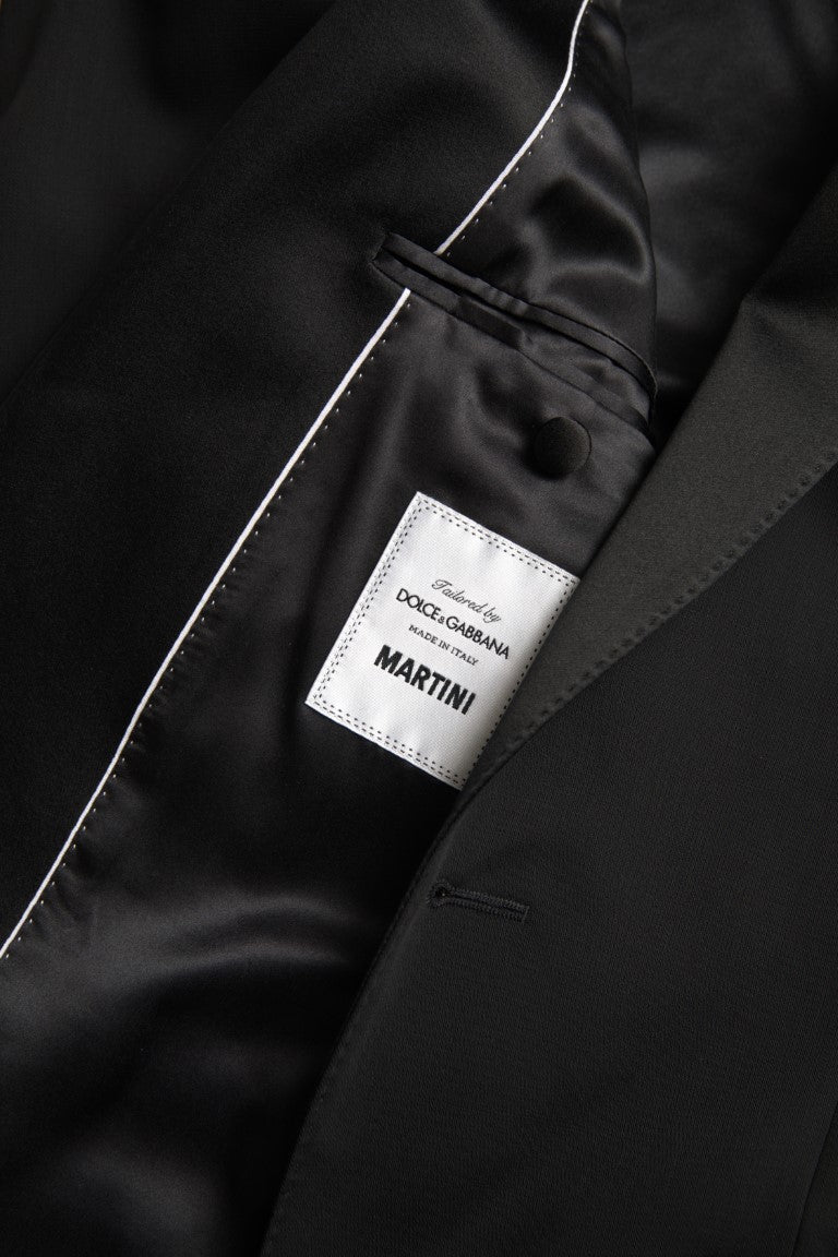 Dolce & Gabbana Black Wool Single Breasted MARTINI Blazer | Regal Royce