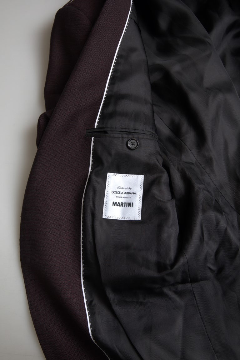 Dolce & Gabbana Maroon 2 Piece Single Breasted MARTINI Suit | Regal Royce