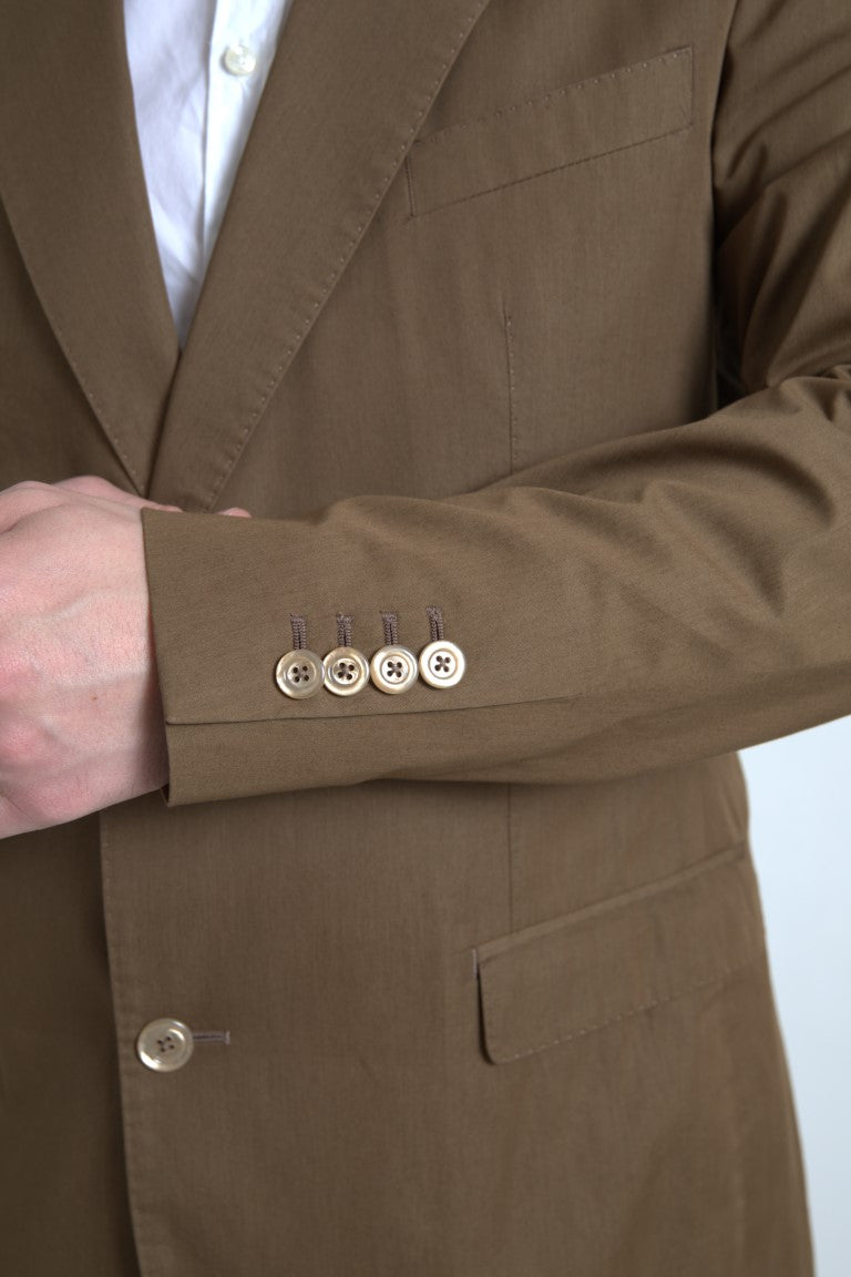 Dolce & Gabbana Brown 2 Piece Single Breasted TAORMINA Suit | Regal Royce