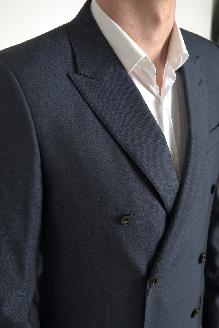 Dolce & Gabbana Blue 2 Piece Double Breasted MARTINI Suit | Regal Royce