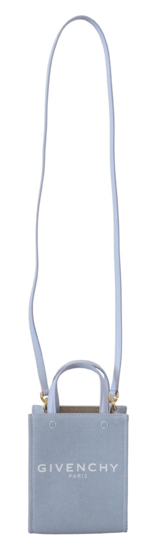 Givenchy Blue Coated Canvas Vertical Cloud Mini Shoulder Bag | Regal Royce