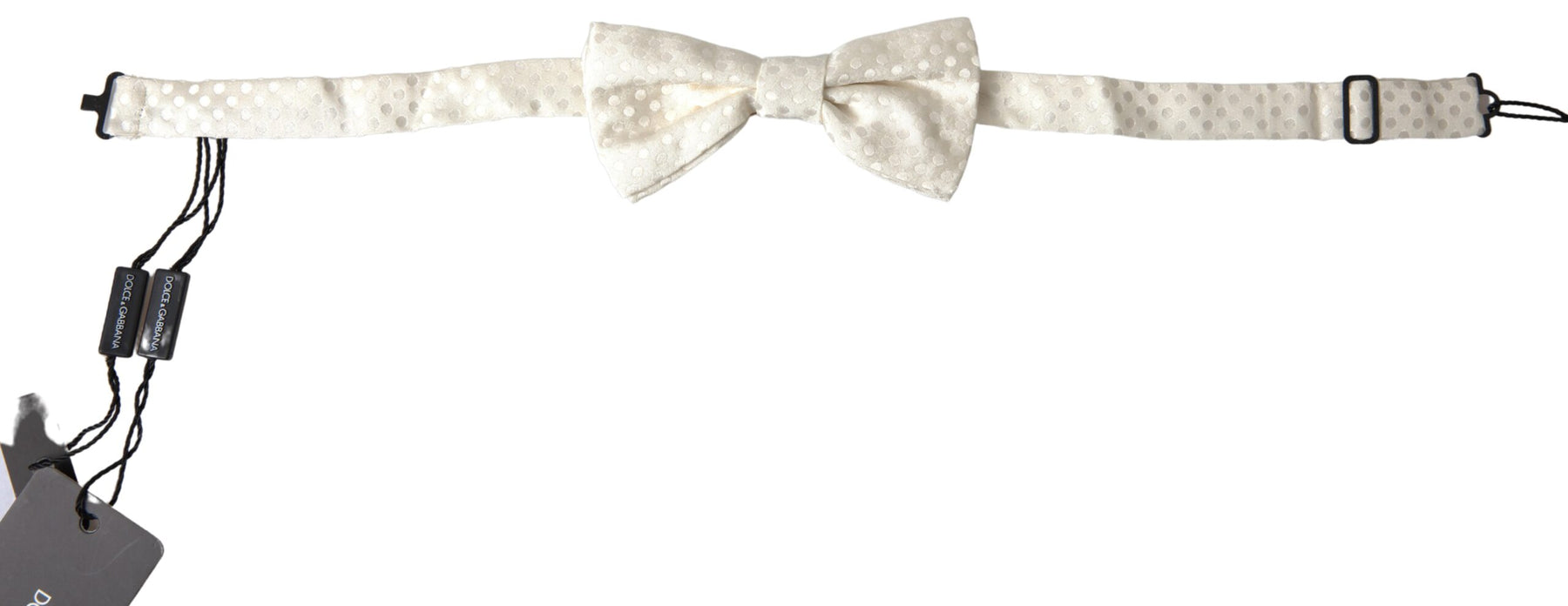 Dolce & Gabbana Ivory Fantasy Pattern Adjustable Neck Papillon Bow Tie | Regal Royce