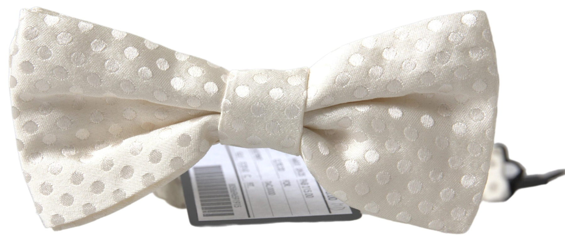 Dolce & Gabbana Ivory Fantasy Pattern Adjustable Neck Papillon Bow Tie | Regal Royce