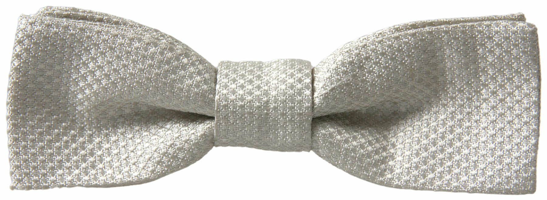 Dolce & Gabbana Ivory Silk Adjustable Neck Papillon Men Bow Tie | Regal Royce
