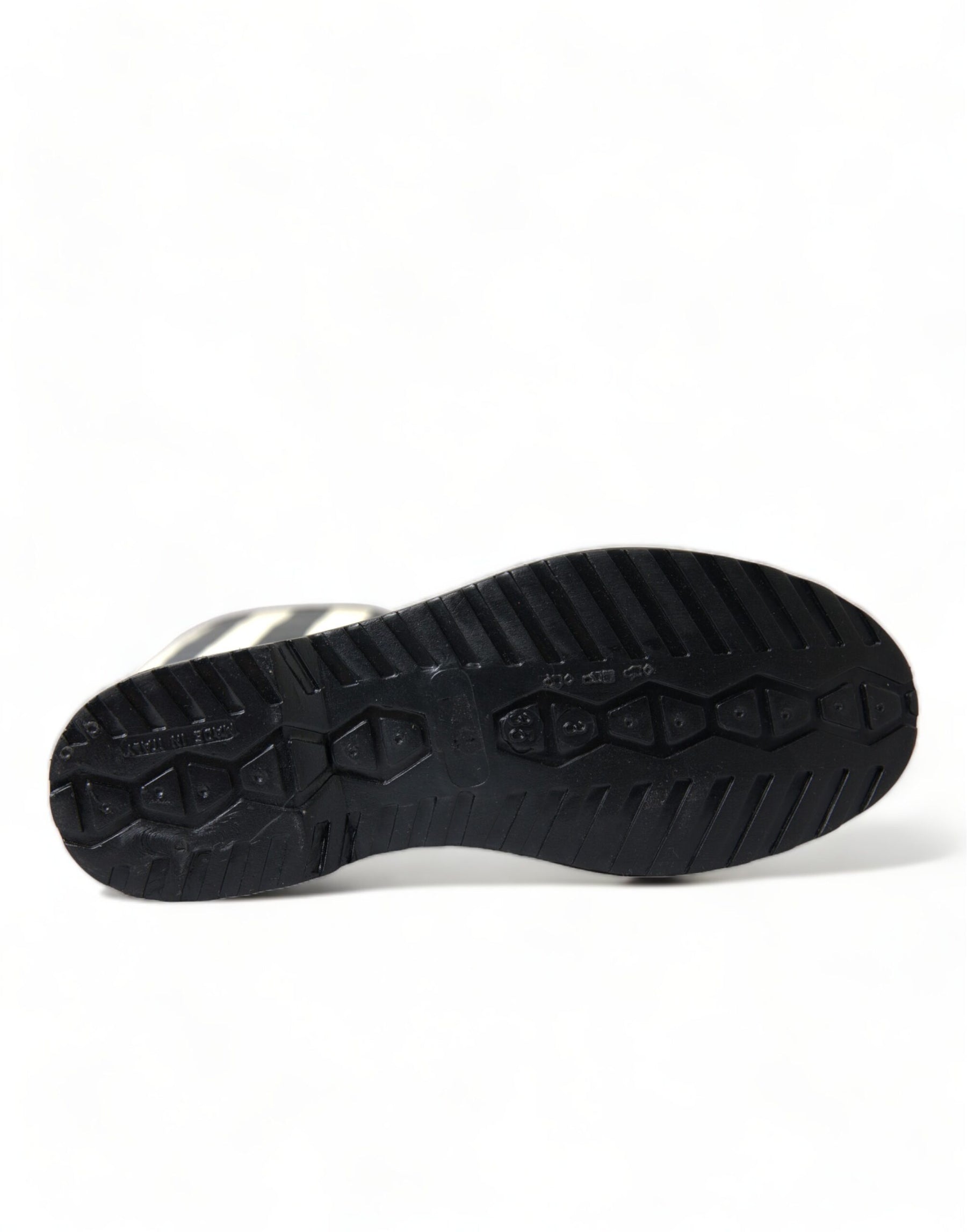 Dolce & Gabbana Black Rubber Knee High Flat Boots Shoes | Regal Royce