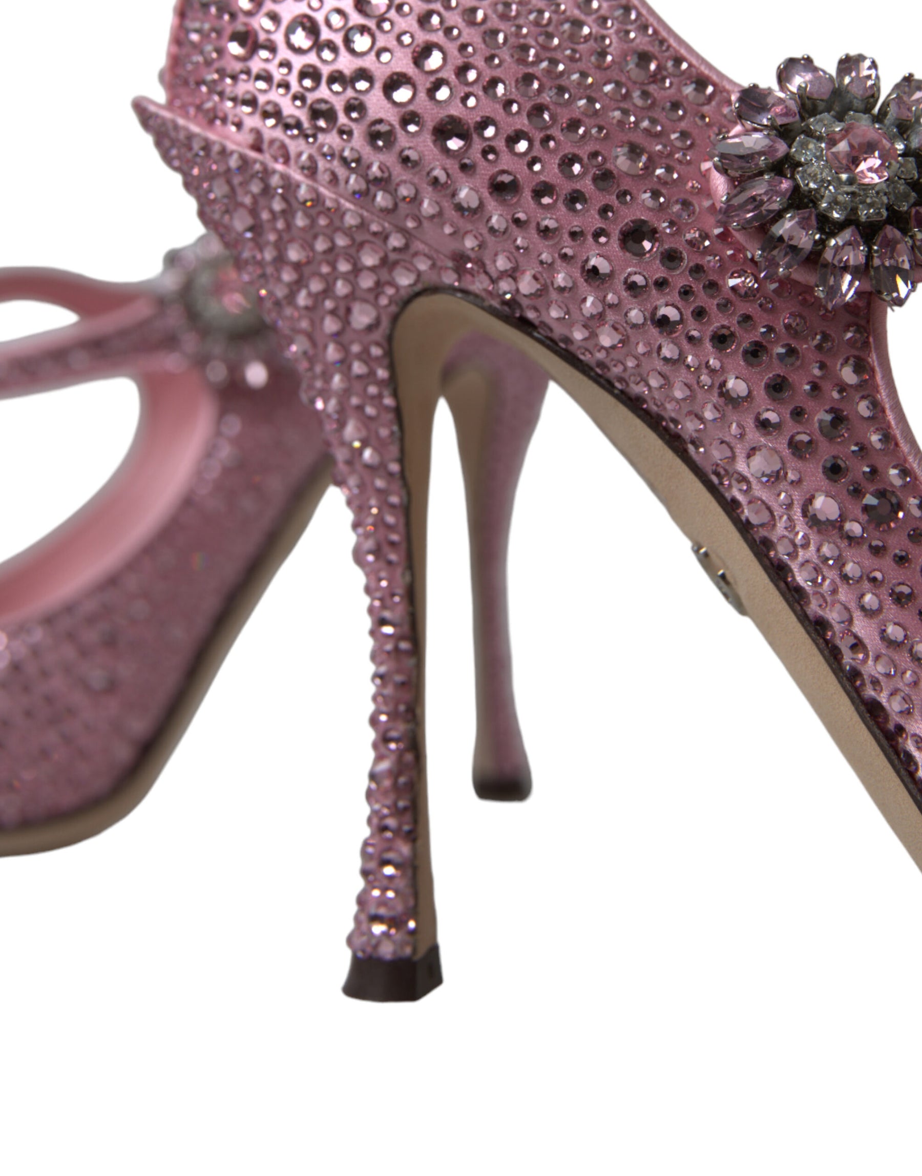 Dolce & Gabbana Pink Strass Crystal Heels Pumps Shoes | Regal Royce