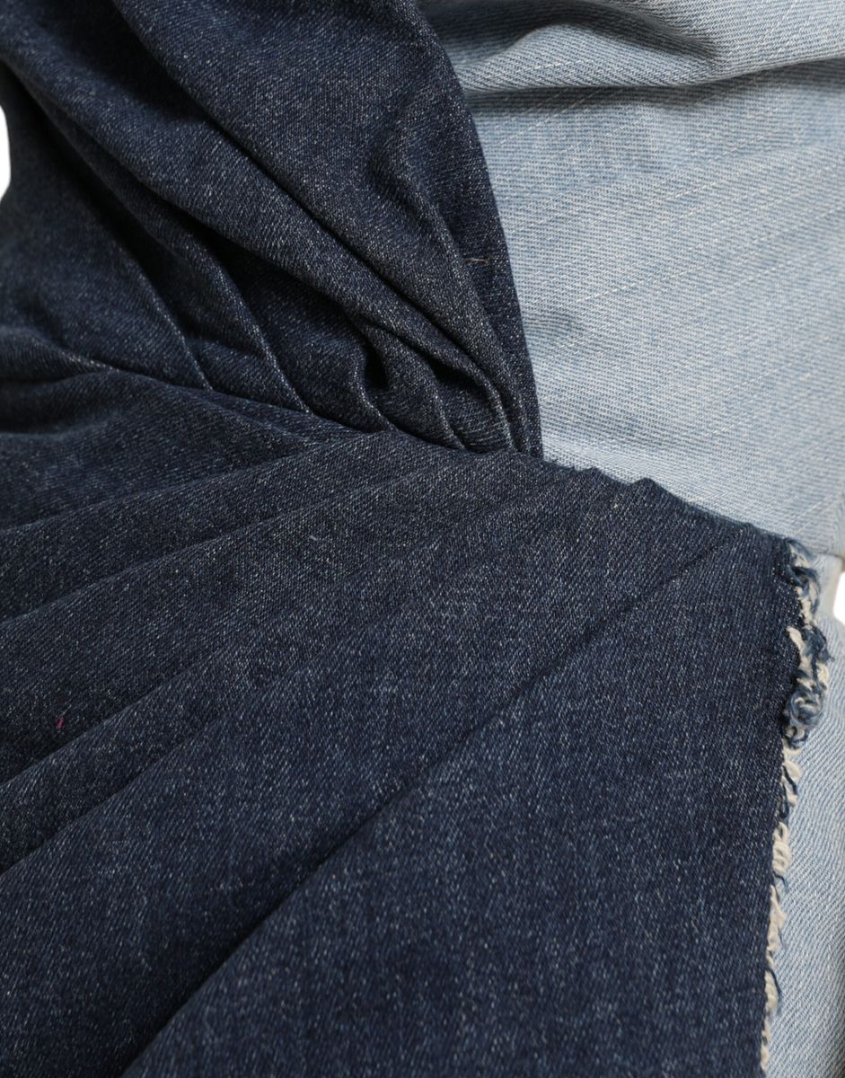 Dolce & Gabbana Blue Patchwork Two Tone Denim Mini Dress | Regal Royce