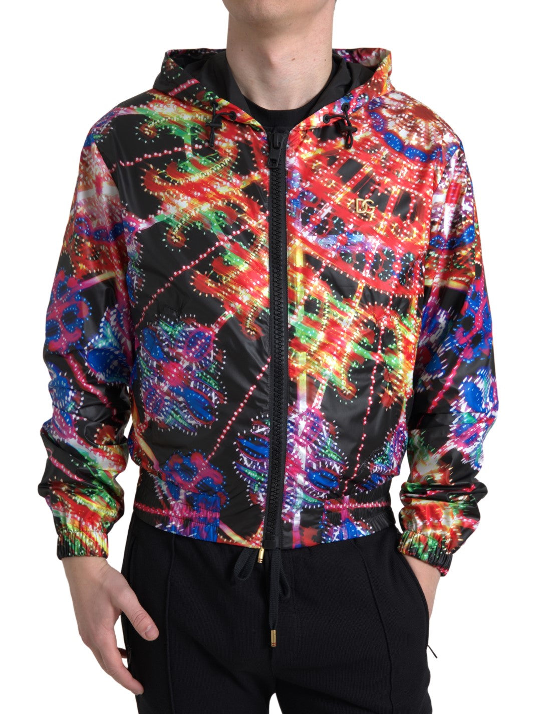 Dolce & Gabbana Multicolor Hooded Sweatshirt Sweater | Regal Royce