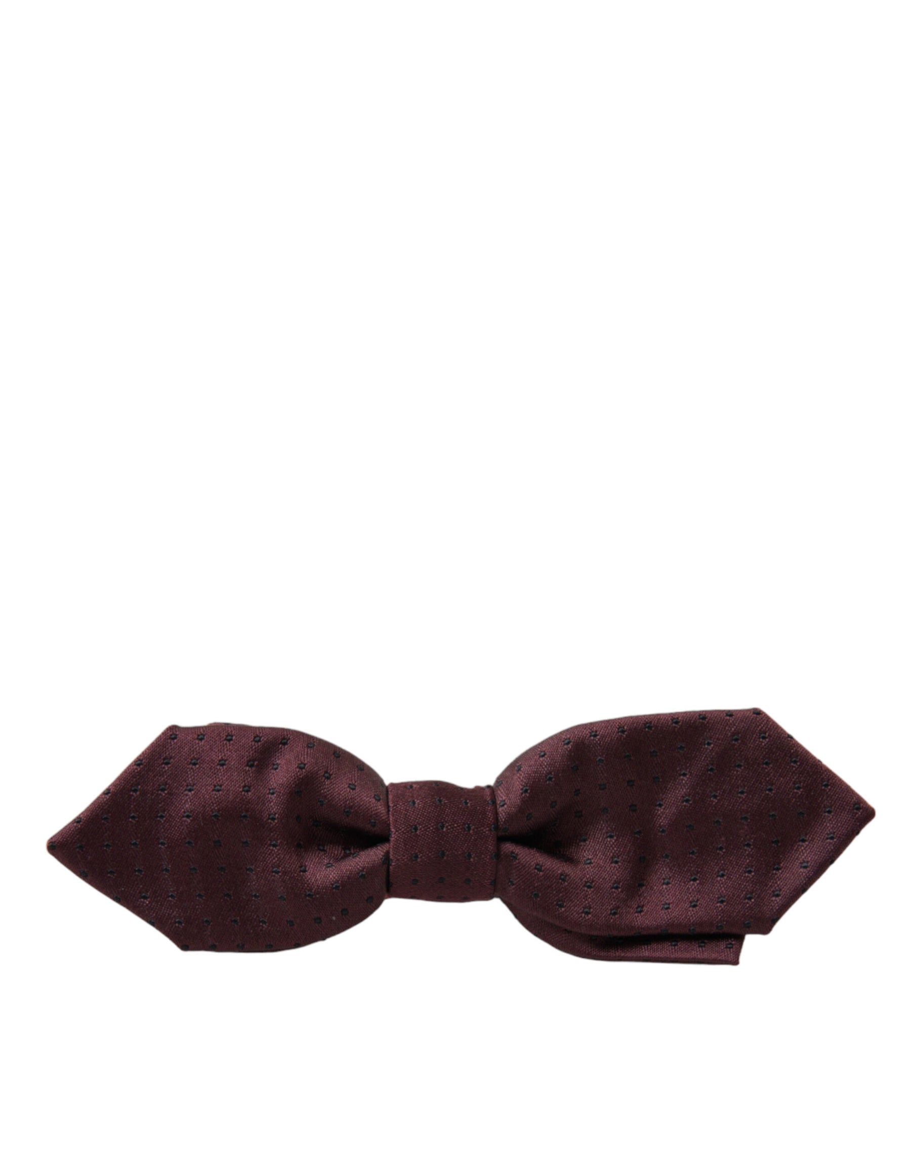 Dolce & Gabbana Red Bordeaux Silk Slim Adjustable Neck Papillon Bow Tie | Regal Royce
