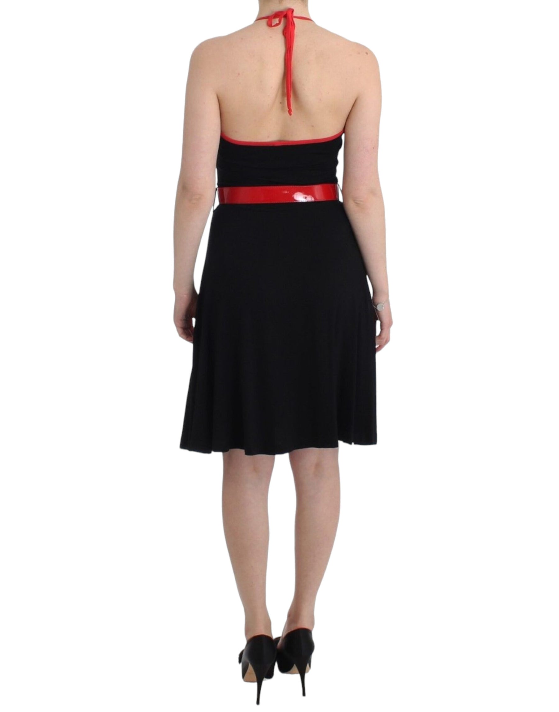 Roccobarocco Black belted palladio dress | Regal Royce
