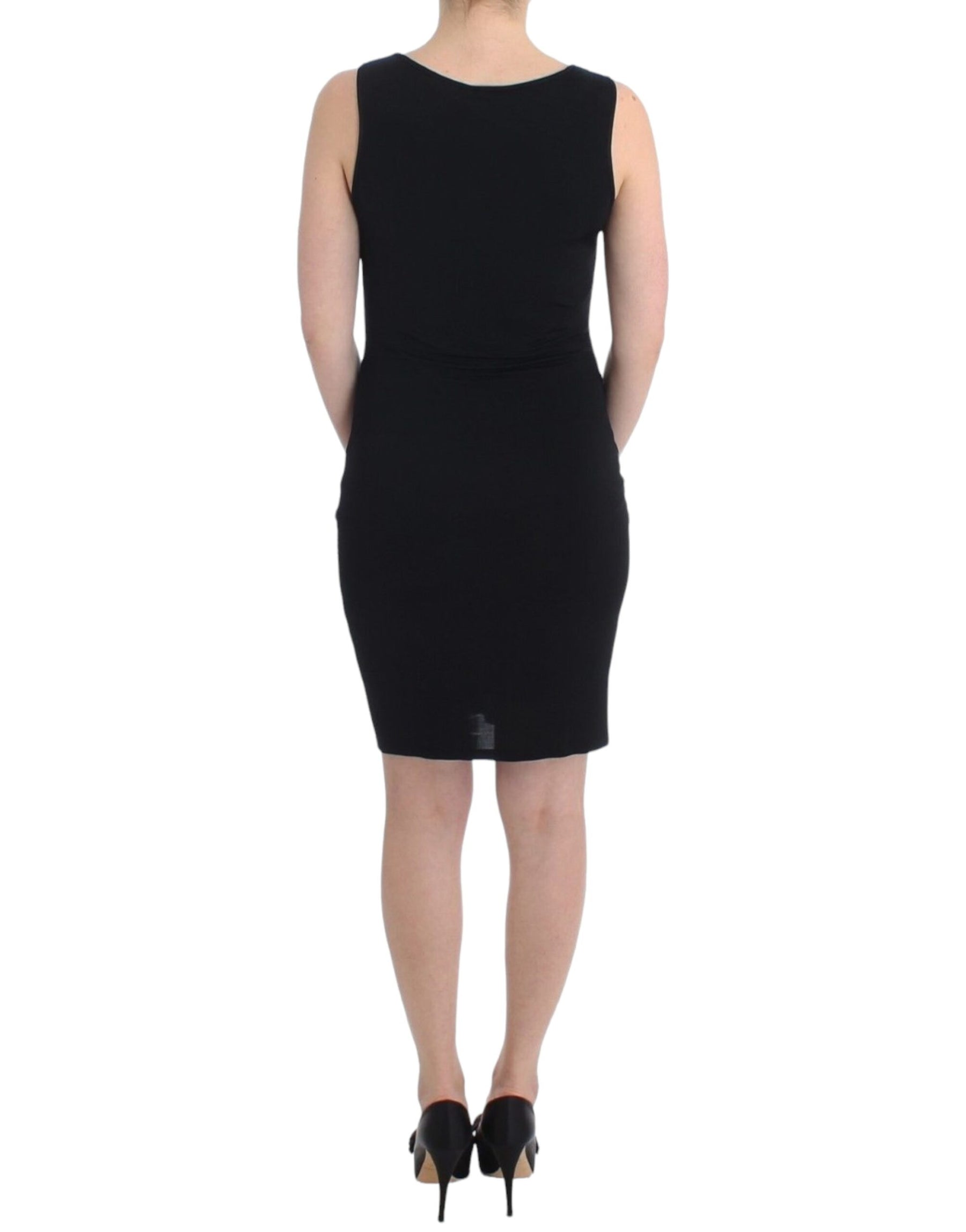 Roccobarocco Black pencil sheath dress | Regal Royce