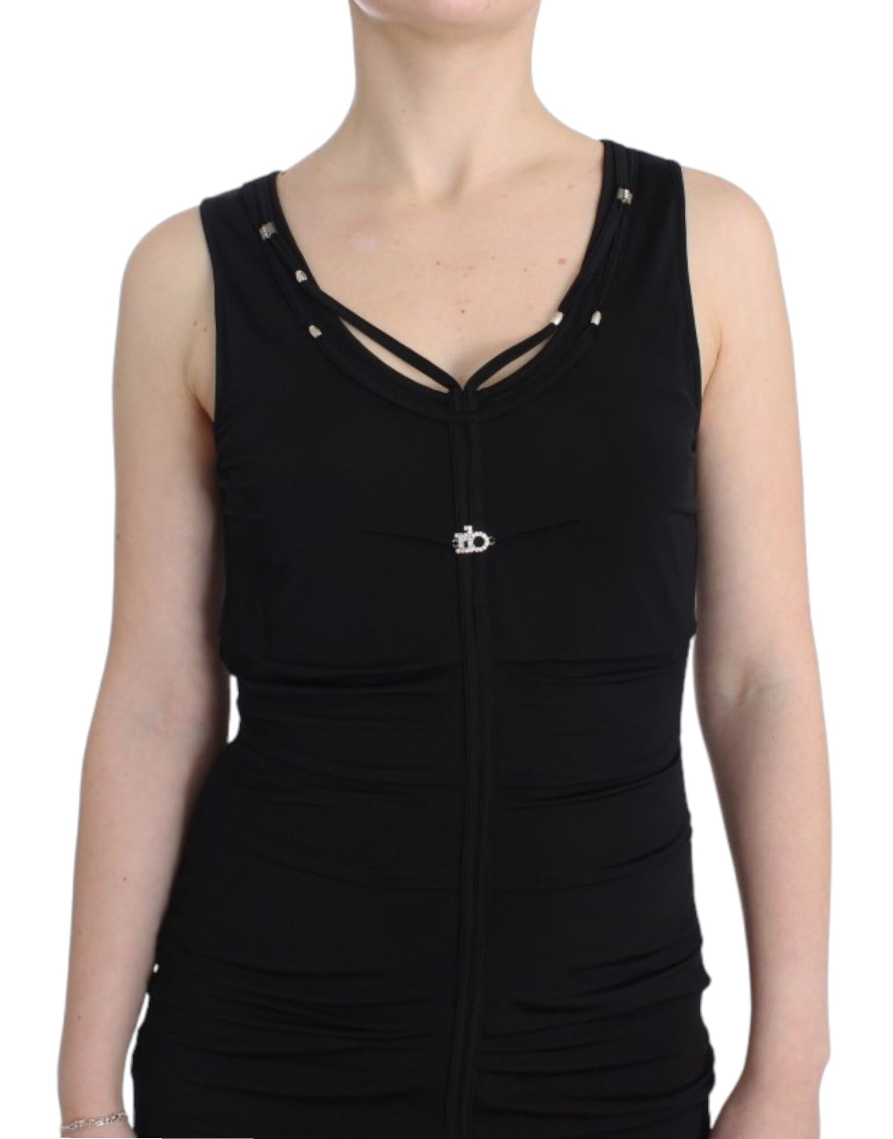 Roccobarocco Black pencil sheath dress | Regal Royce