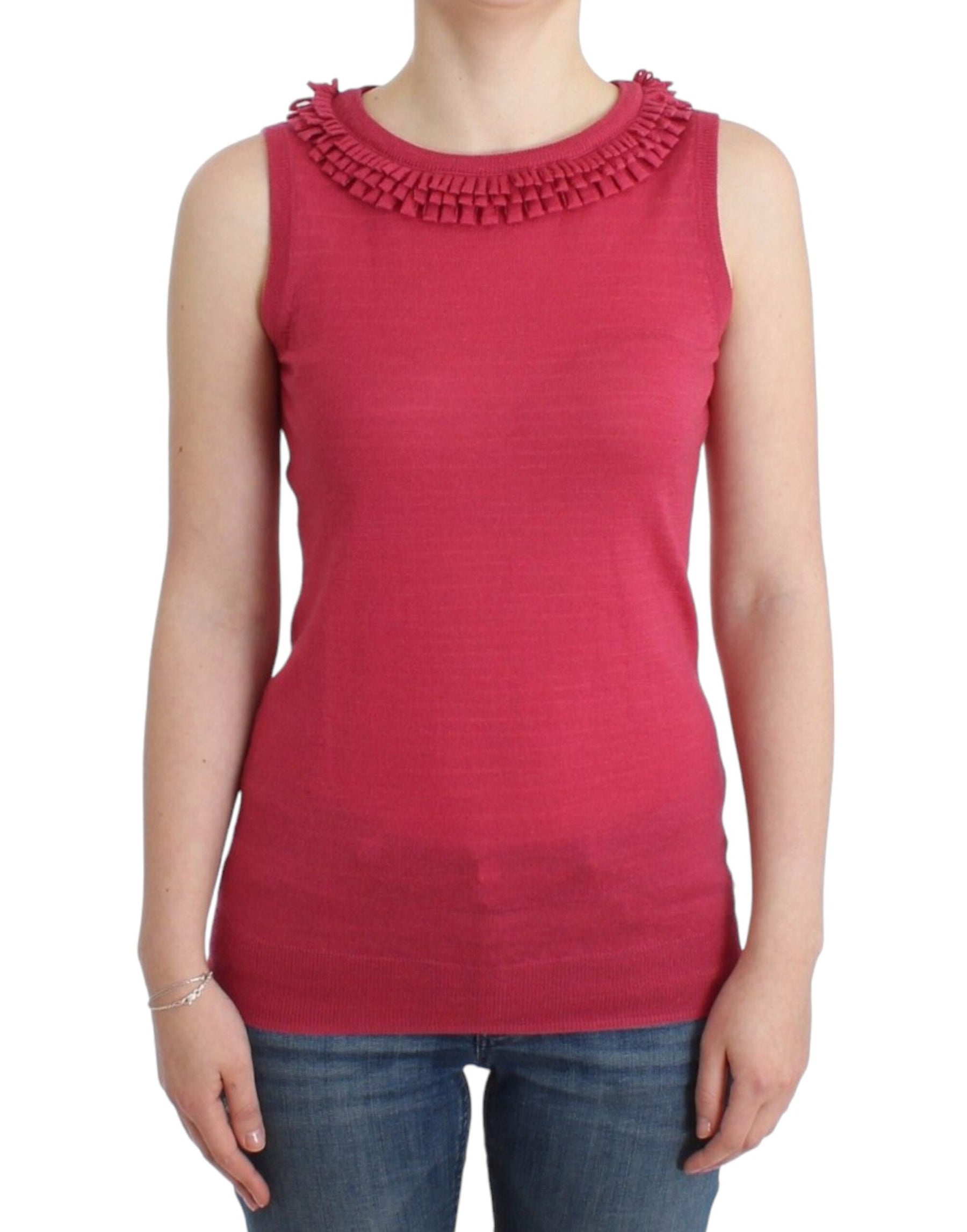 John Galliano Pink wool knit top | Regal Royce