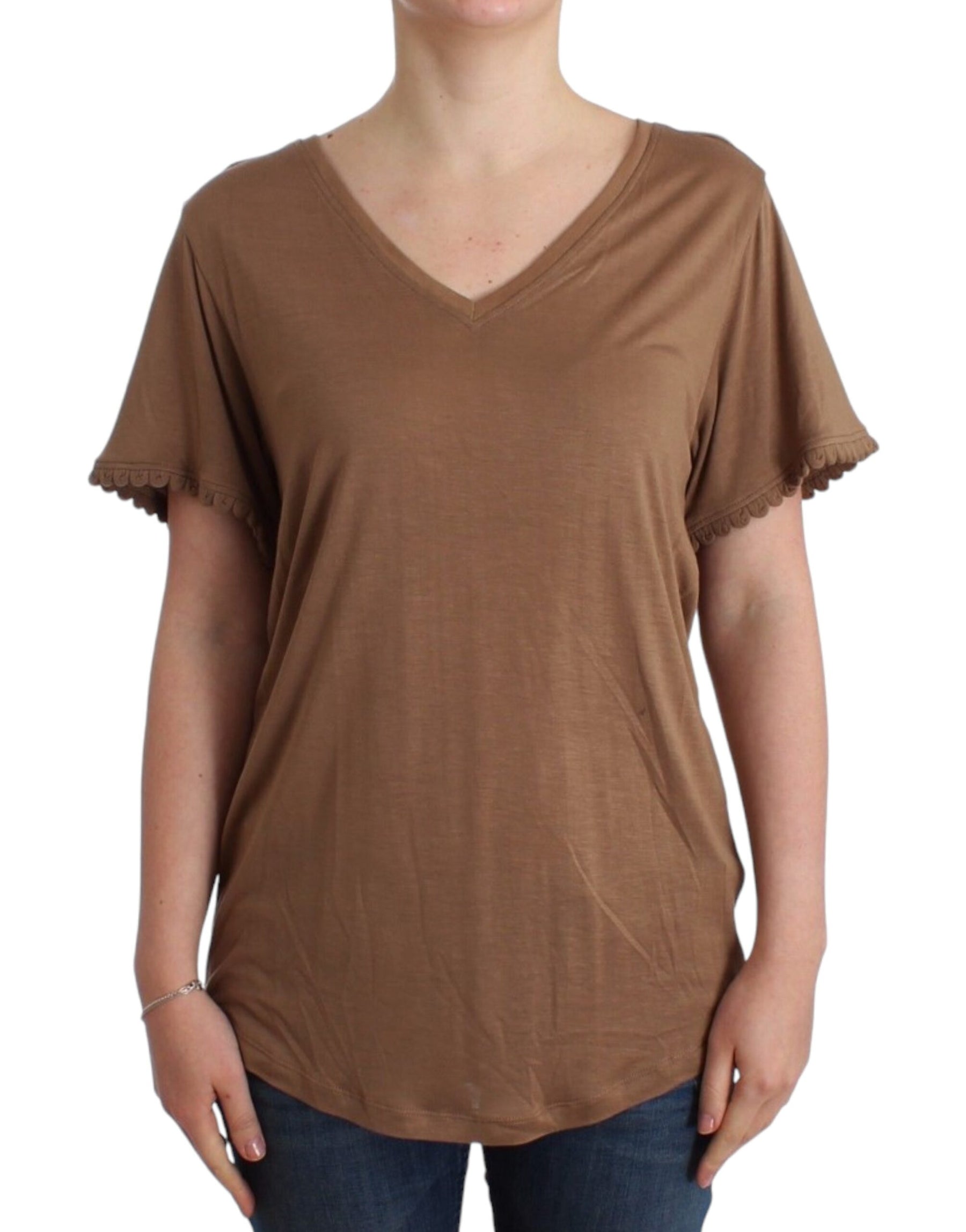 John Galliano Brown shortsleeved top | Regal Royce