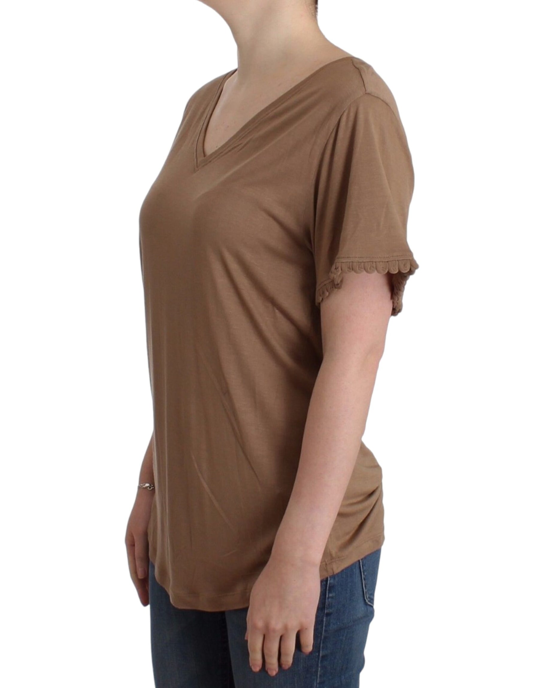 John Galliano Brown shortsleeved top | Regal Royce
