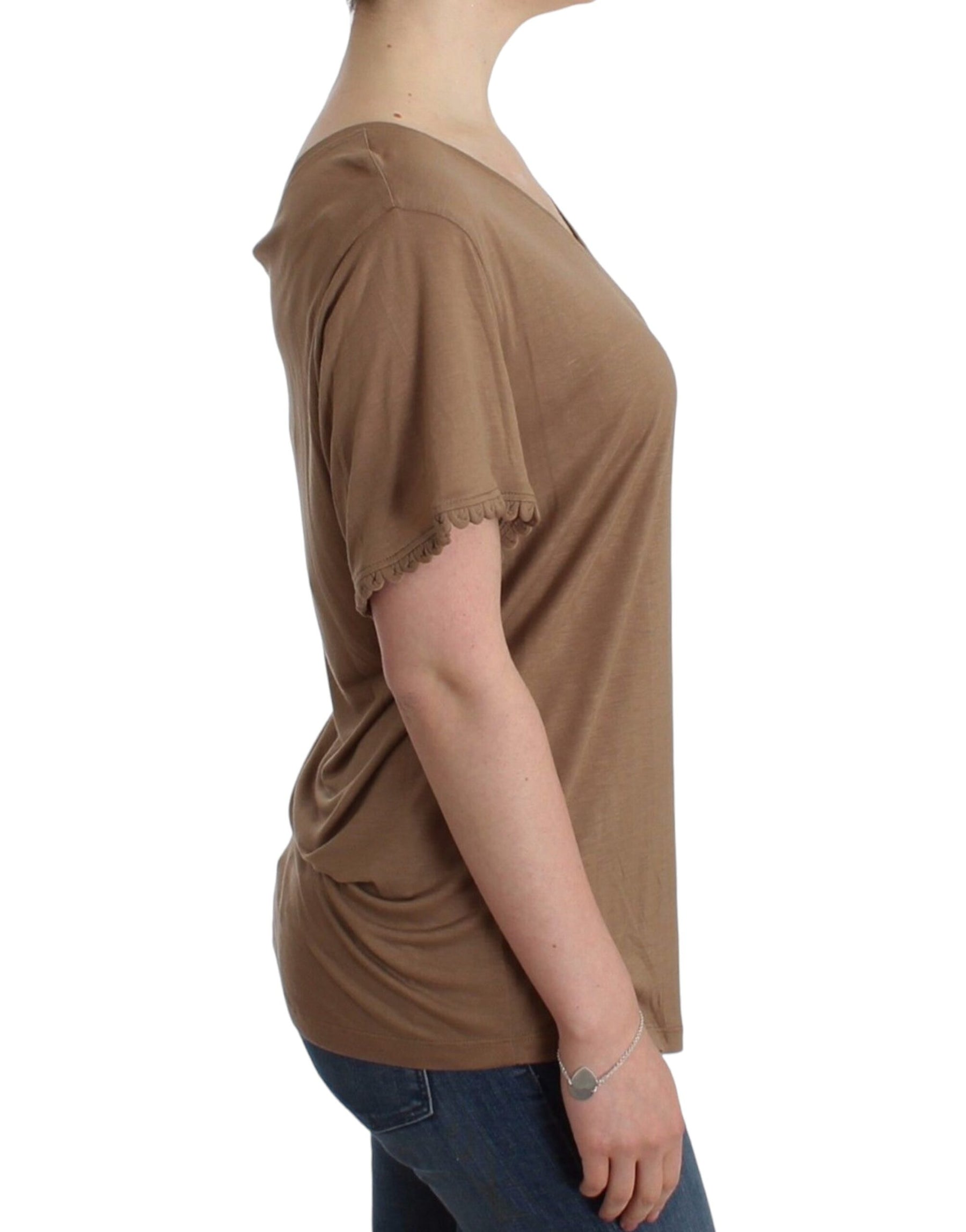 John Galliano Brown shortsleeved top | Regal Royce