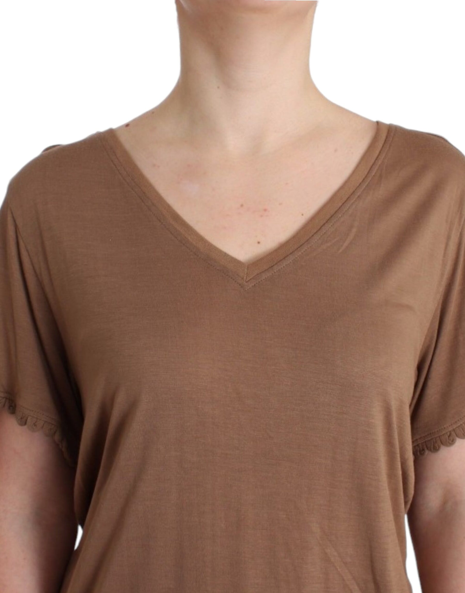 John Galliano Brown shortsleeved top | Regal Royce