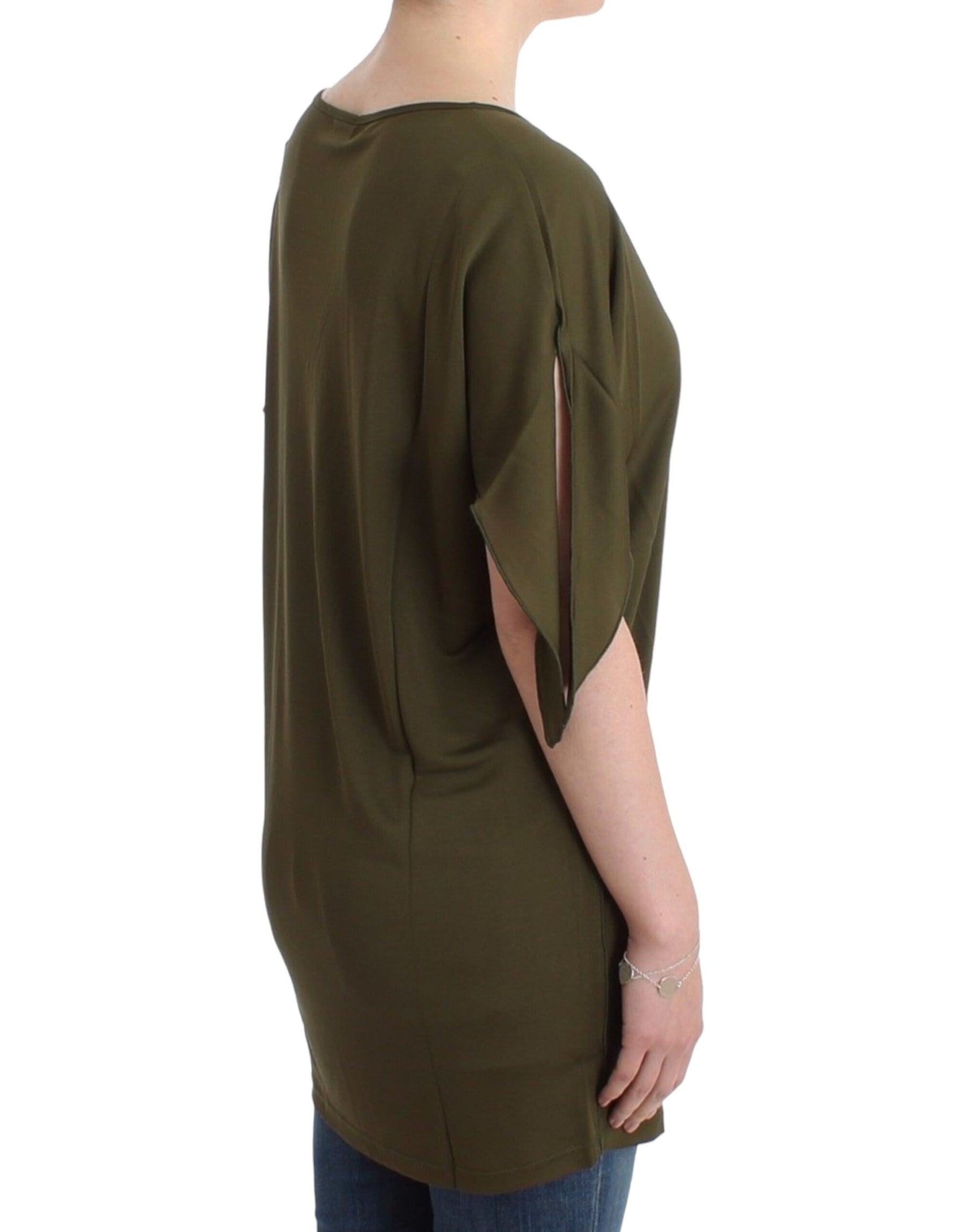 John Galliano Green shortsleeved blouse top | Regal Royce