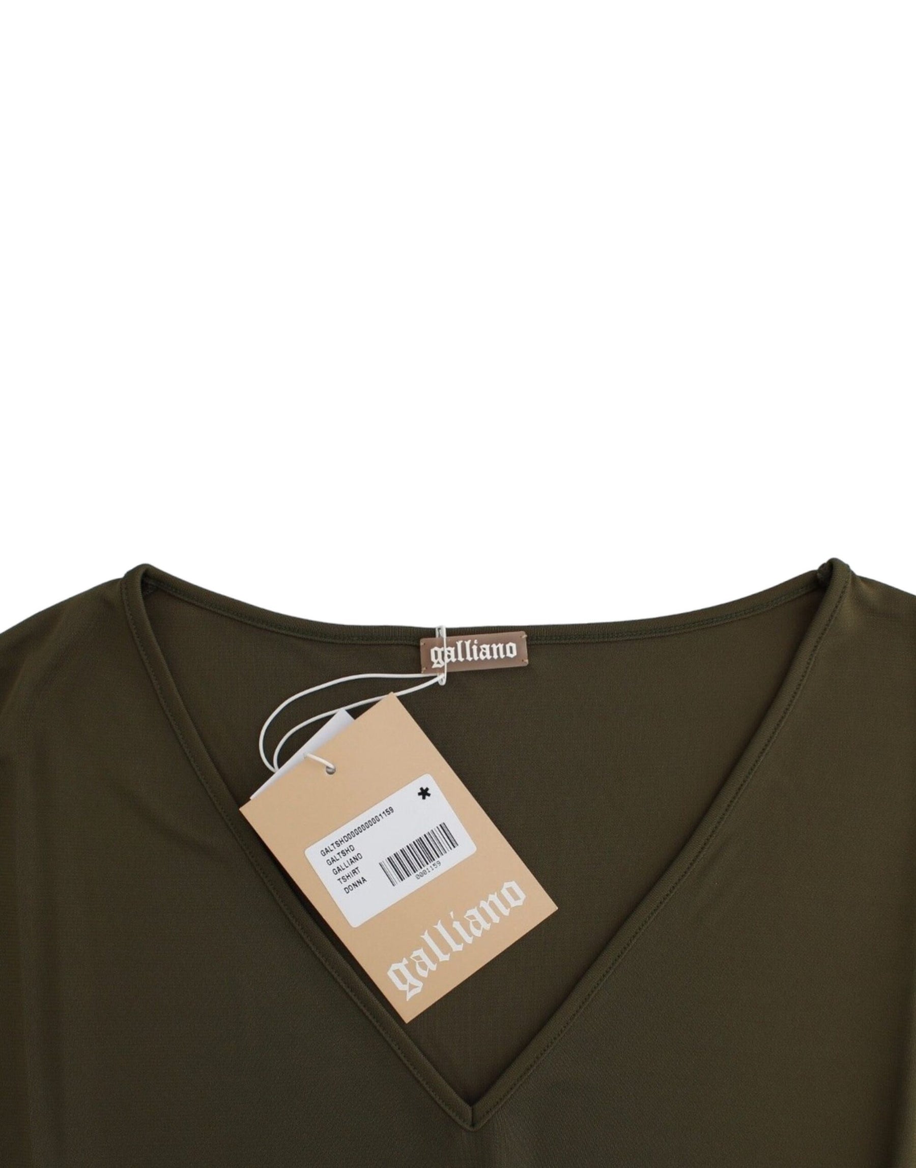 John Galliano Green shortsleeved blouse top | Regal Royce