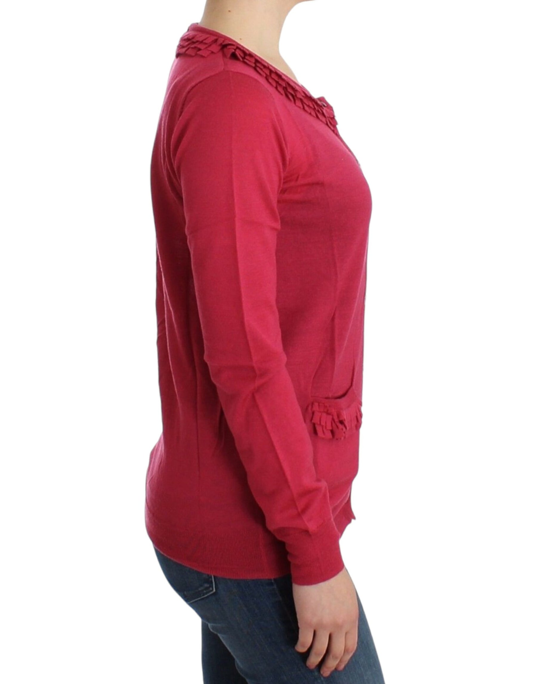 John Galliano Pink wool cardigan | Regal Royce