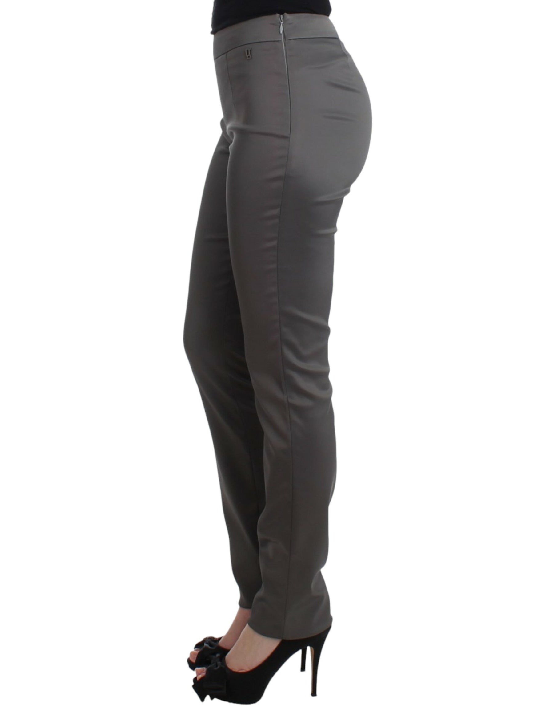 John Galliano Gray slim fit pants | Regal Royce