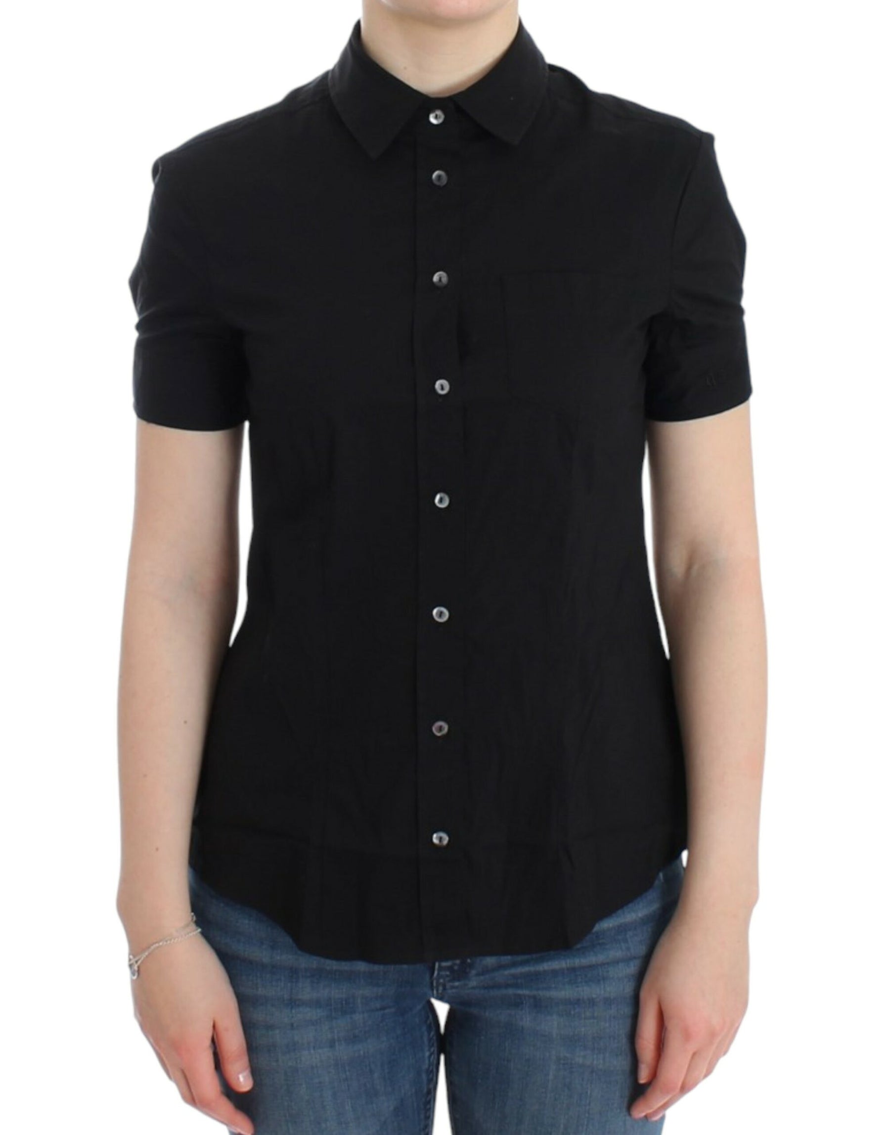 John Galliano Black cotton shirt top | Regal Royce