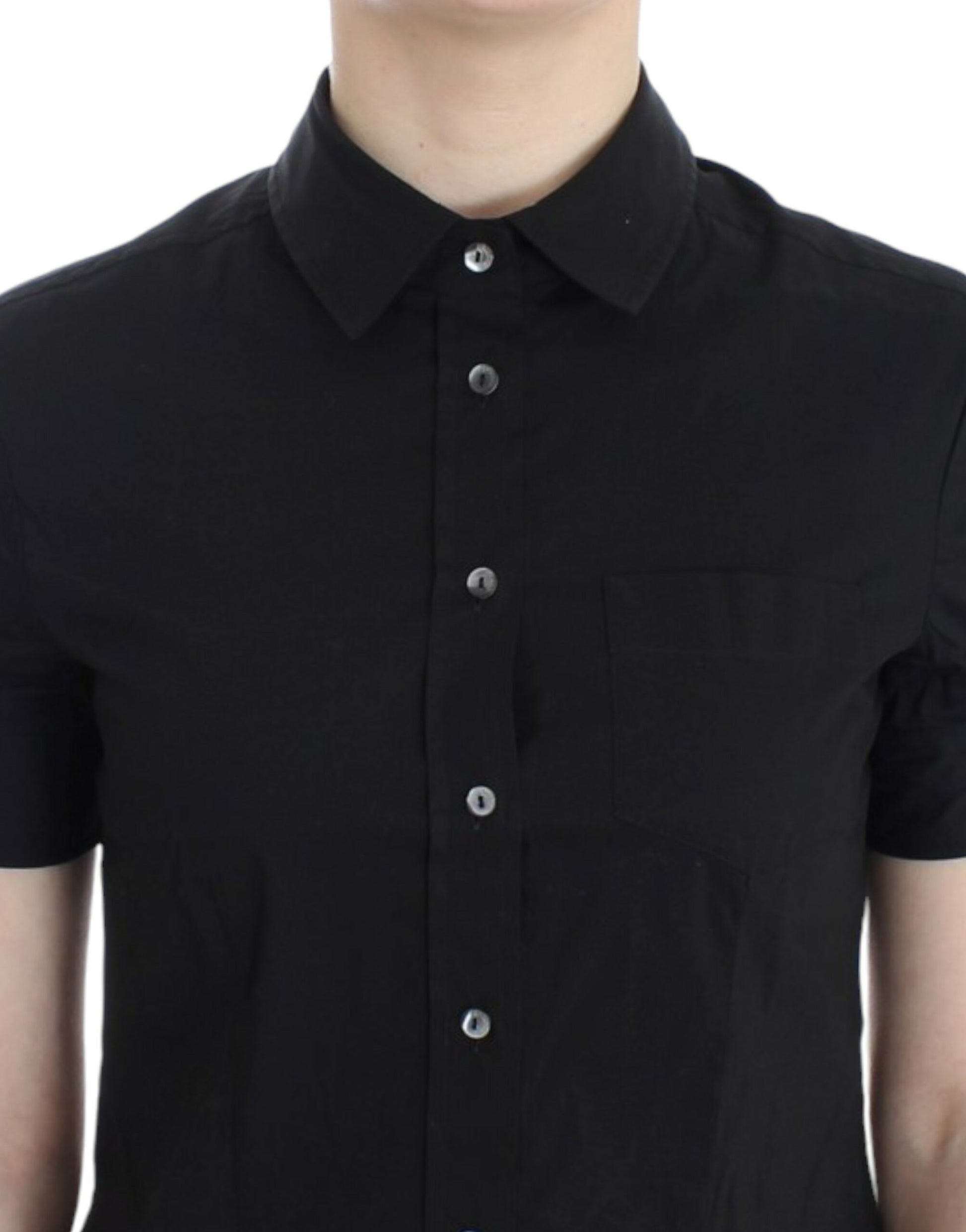 John Galliano Black cotton shirt top