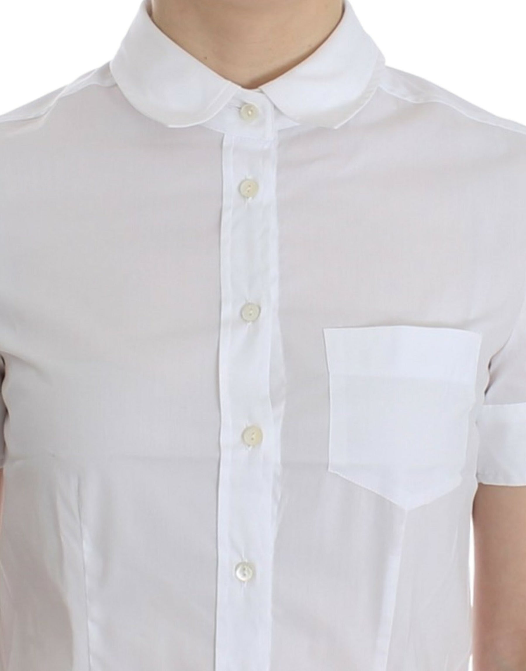 John Galliano White Cotton Shirt Top | Regal Royce