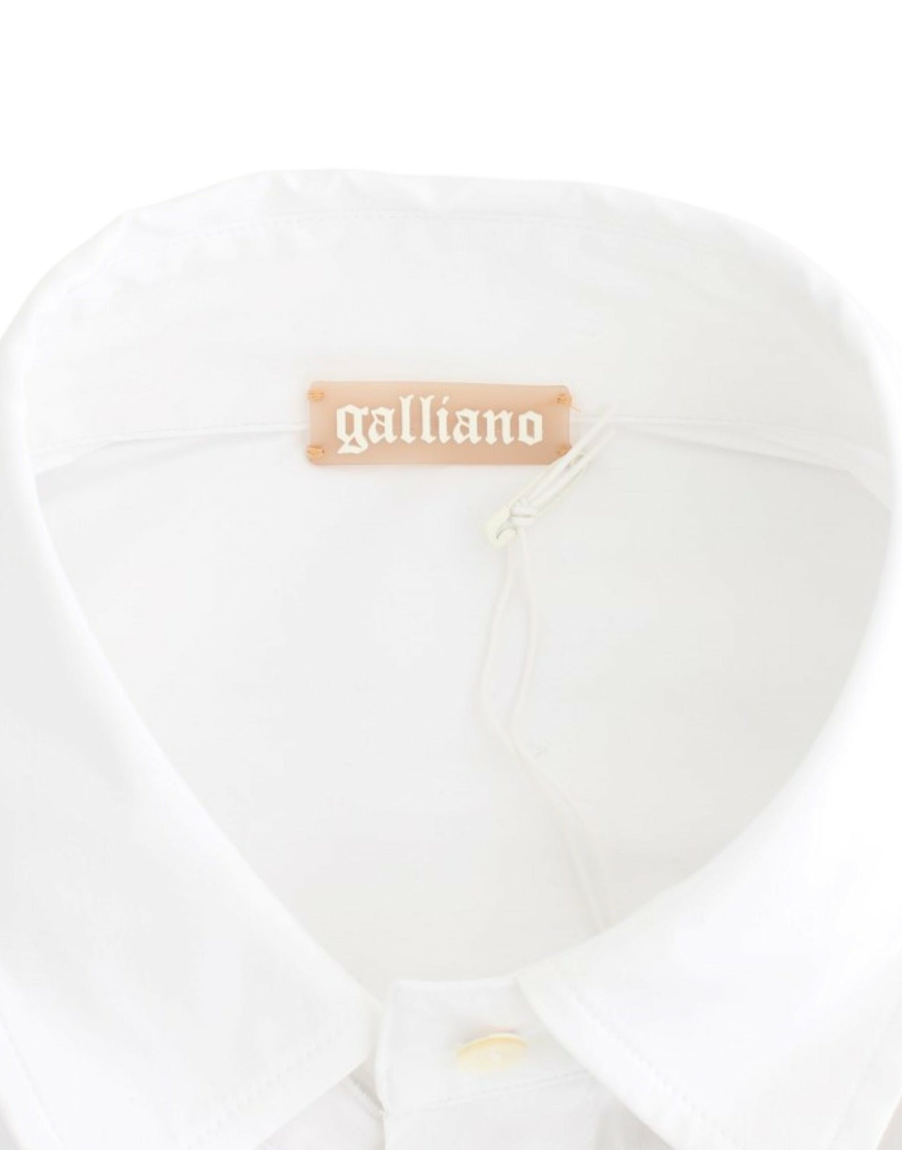 John Galliano White Cotton Shirt Top | Regal Royce