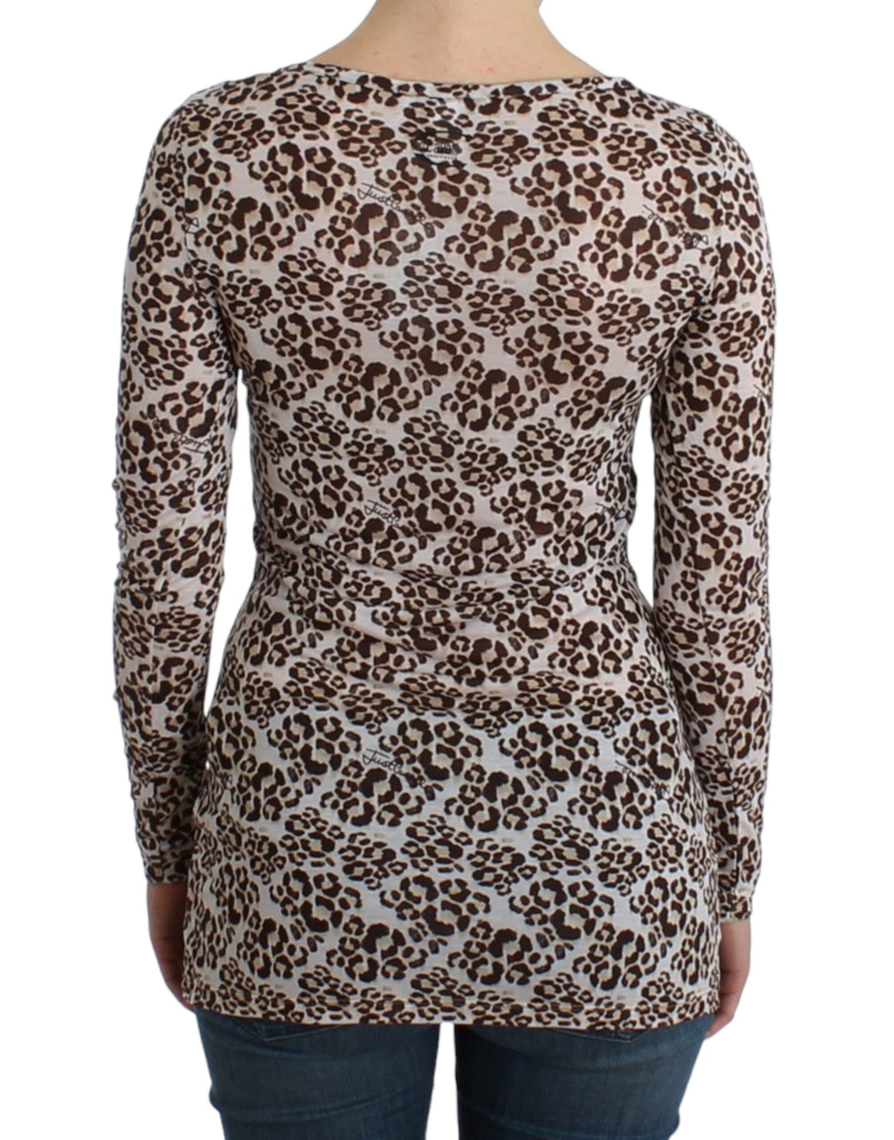 Cavalli Brown longsleeved lace top | Regal Royce