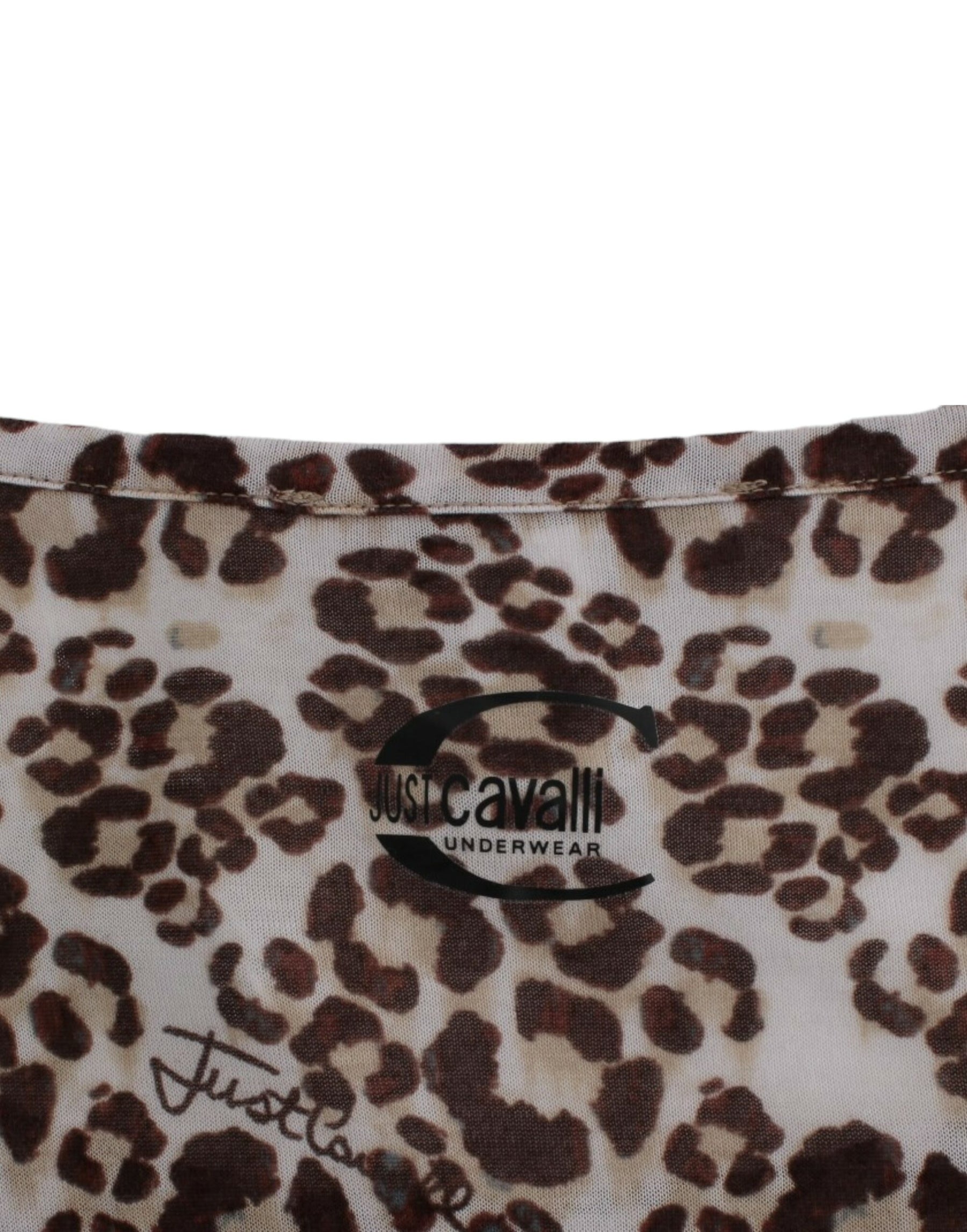 Cavalli Brown longsleeved lace top | Regal Royce