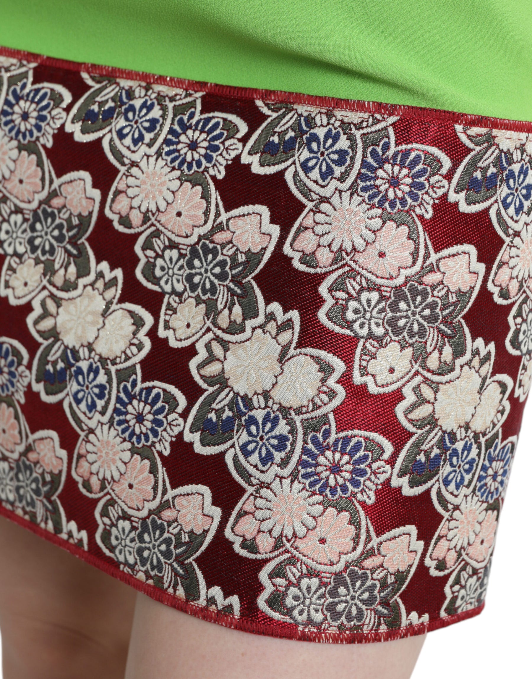 Dolce & Gabbana Apple Green Sleeveless Panelled Shift Dress | Regal Royce