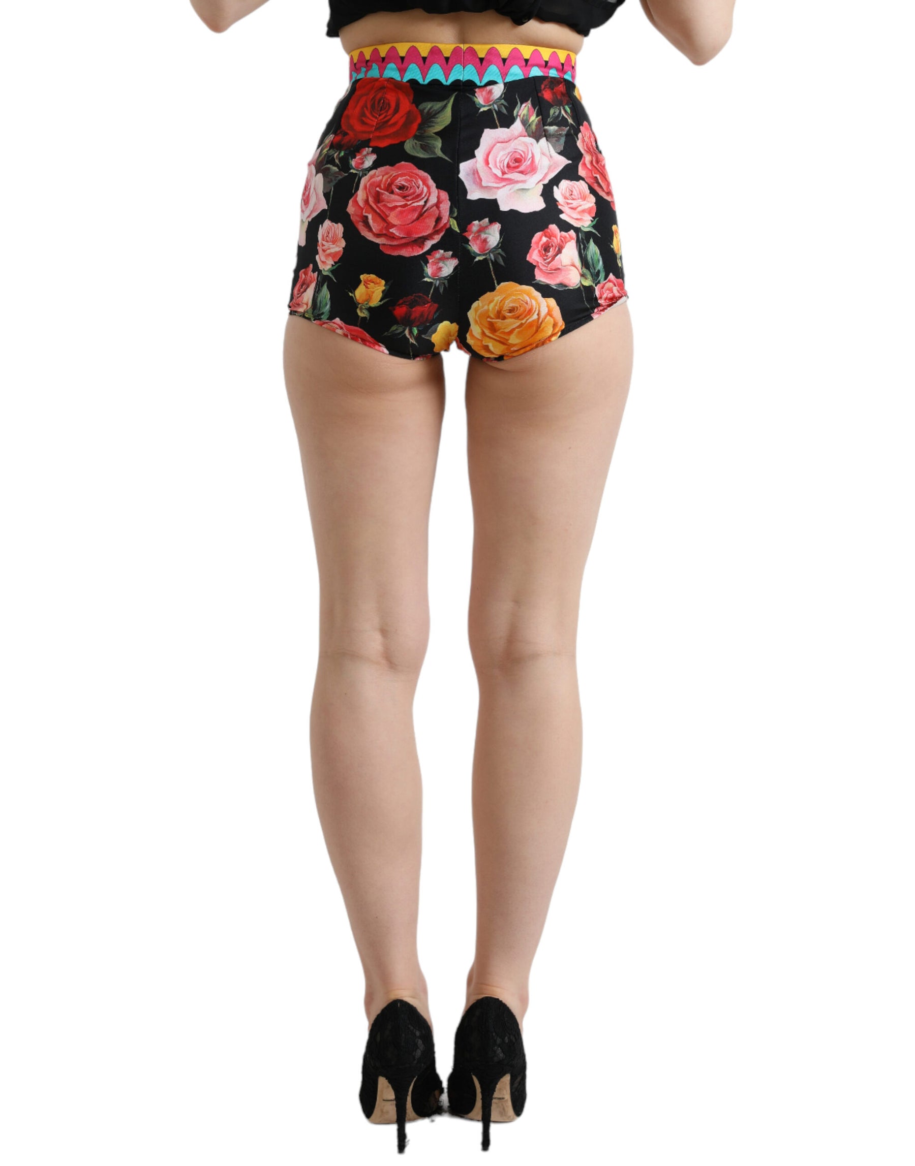 Dolce & Gabbana Multicolor Floral Polka Dot Hot Pants Shorts | Regal Royce