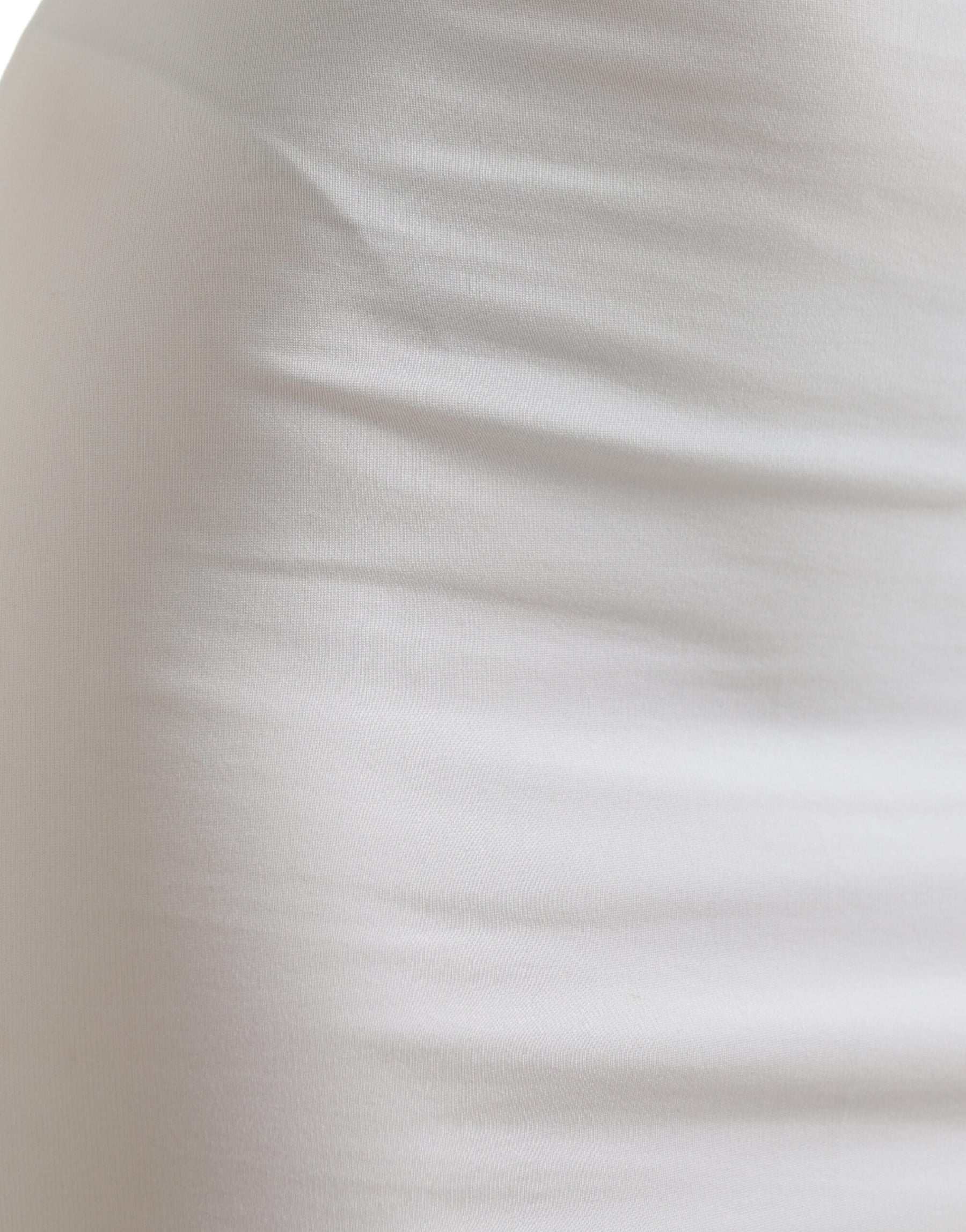 Dolce & Gabbana White Viscose High Waist Pencil Cut Mini Skirt | Regal Royce