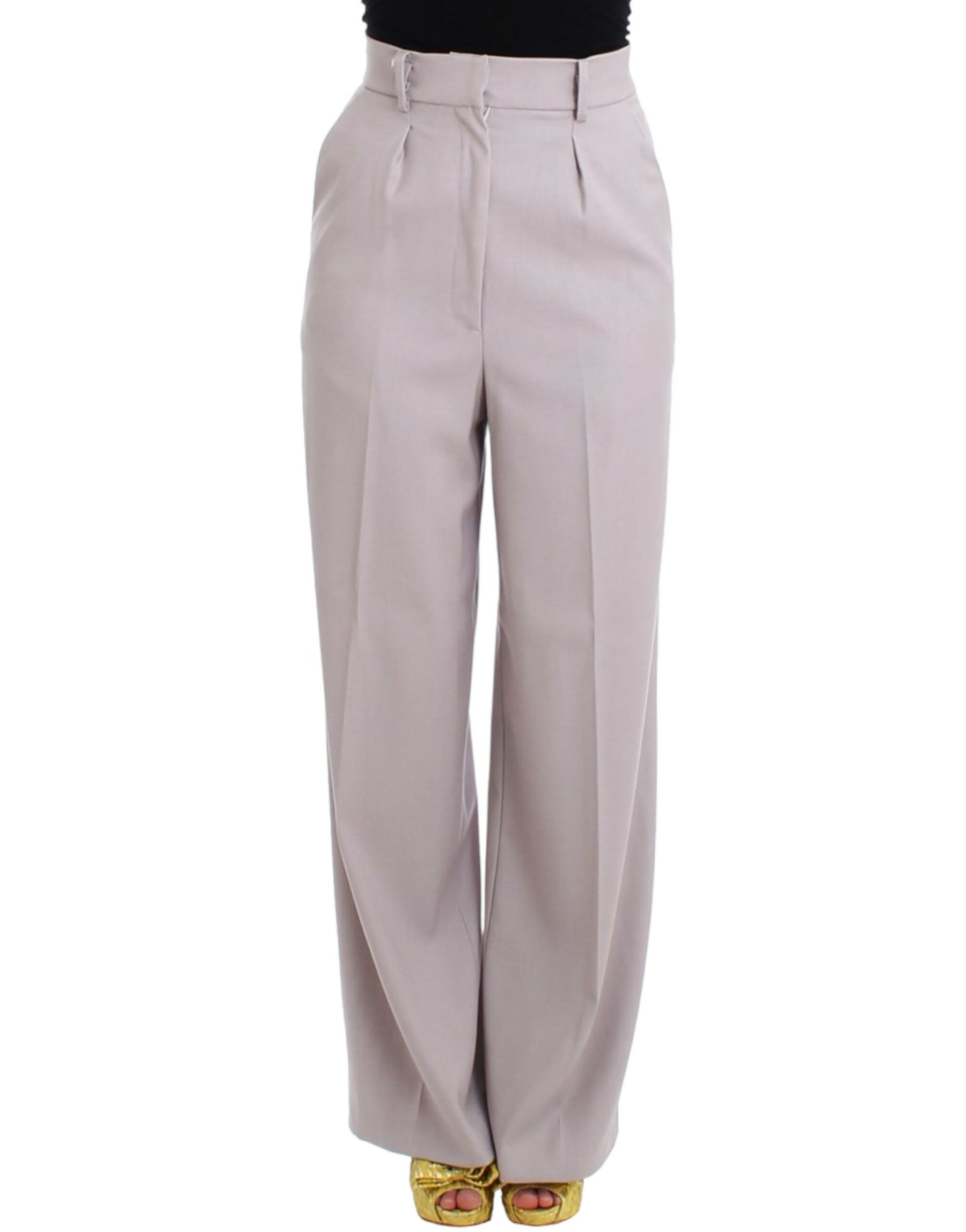 Cavalli Gray high waist pants | Regal Royce