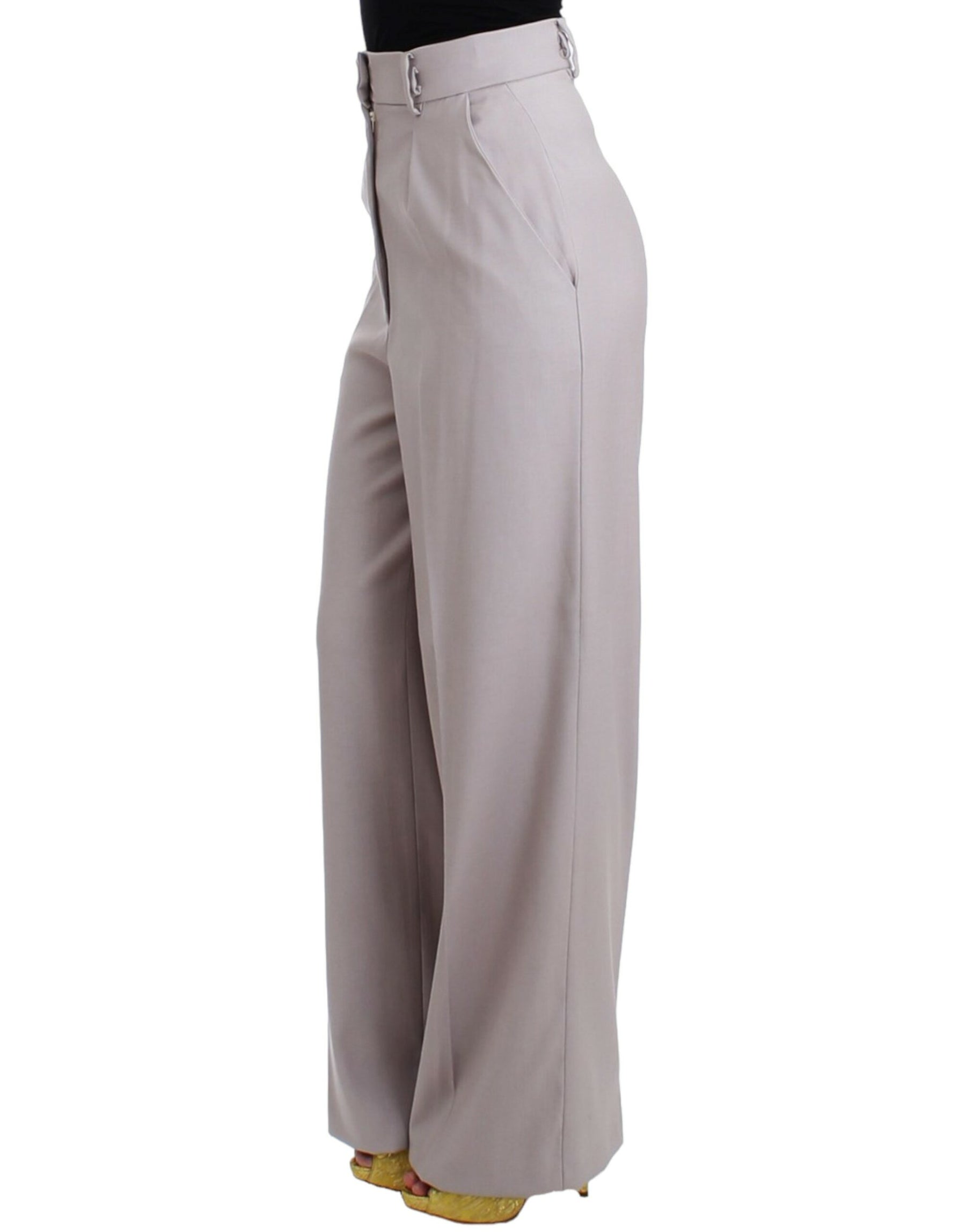 Cavalli Gray high waist pants | Regal Royce