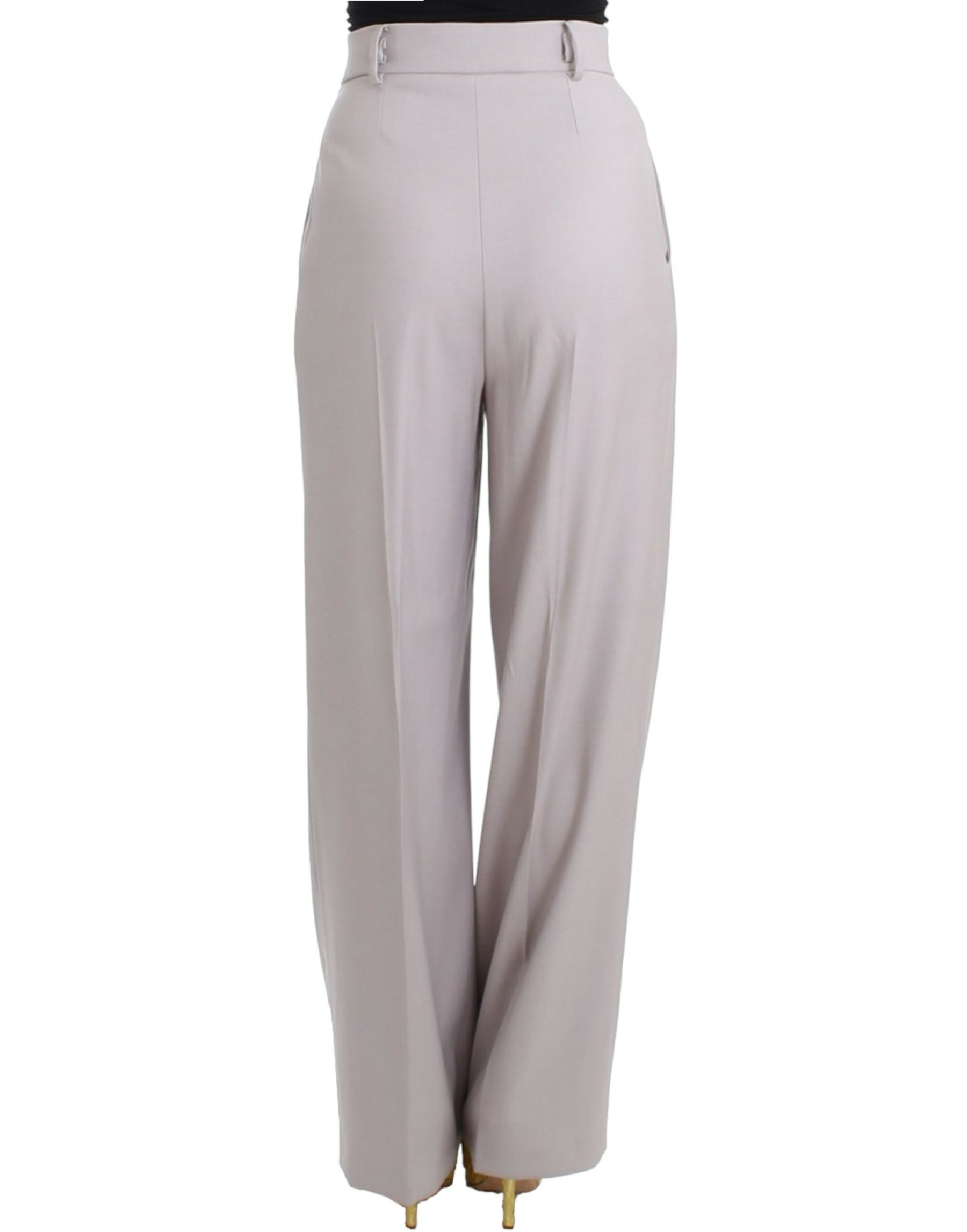 Cavalli Gray high waist pants | Regal Royce