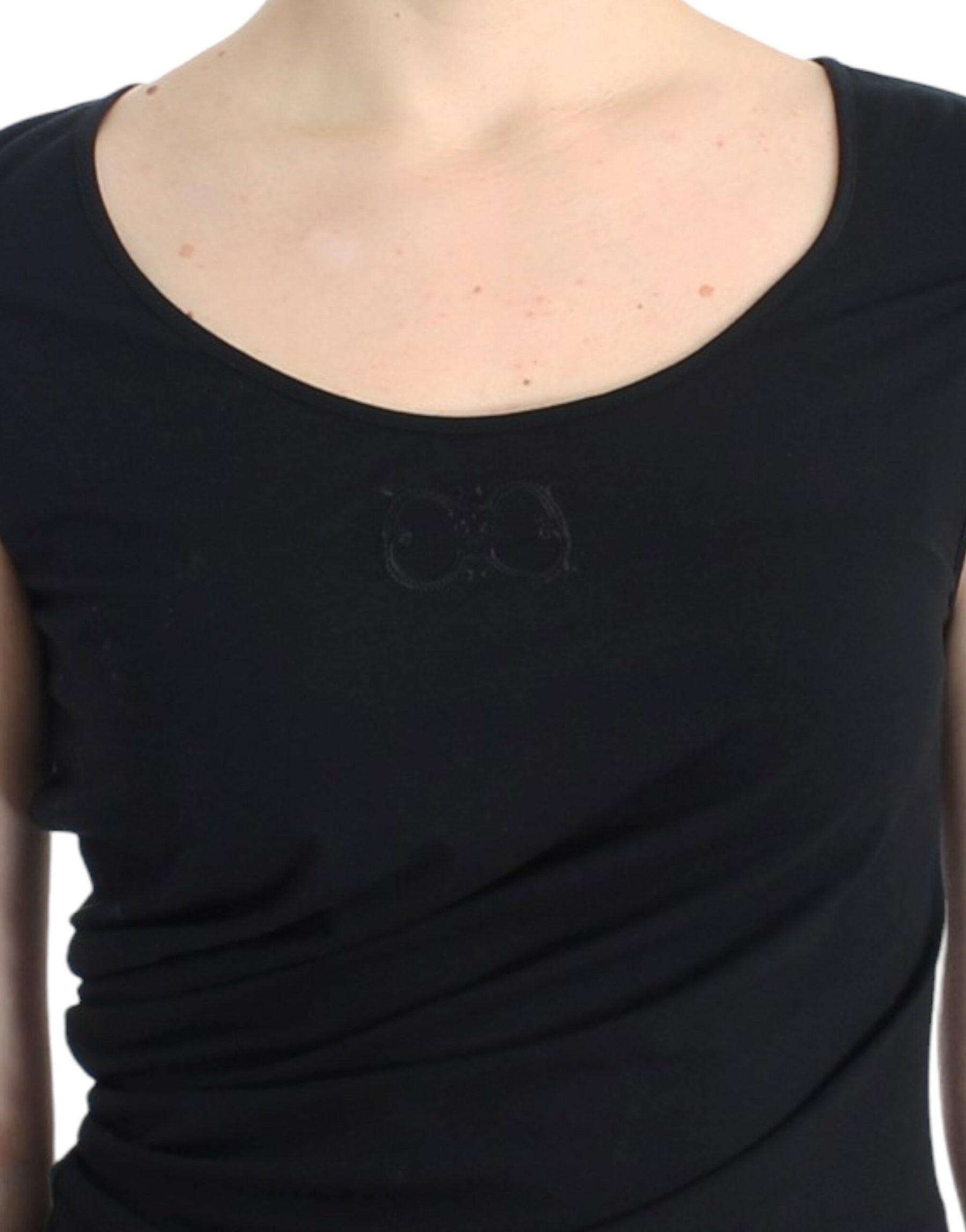 Cavalli Black Cotton Top | Regal Royce