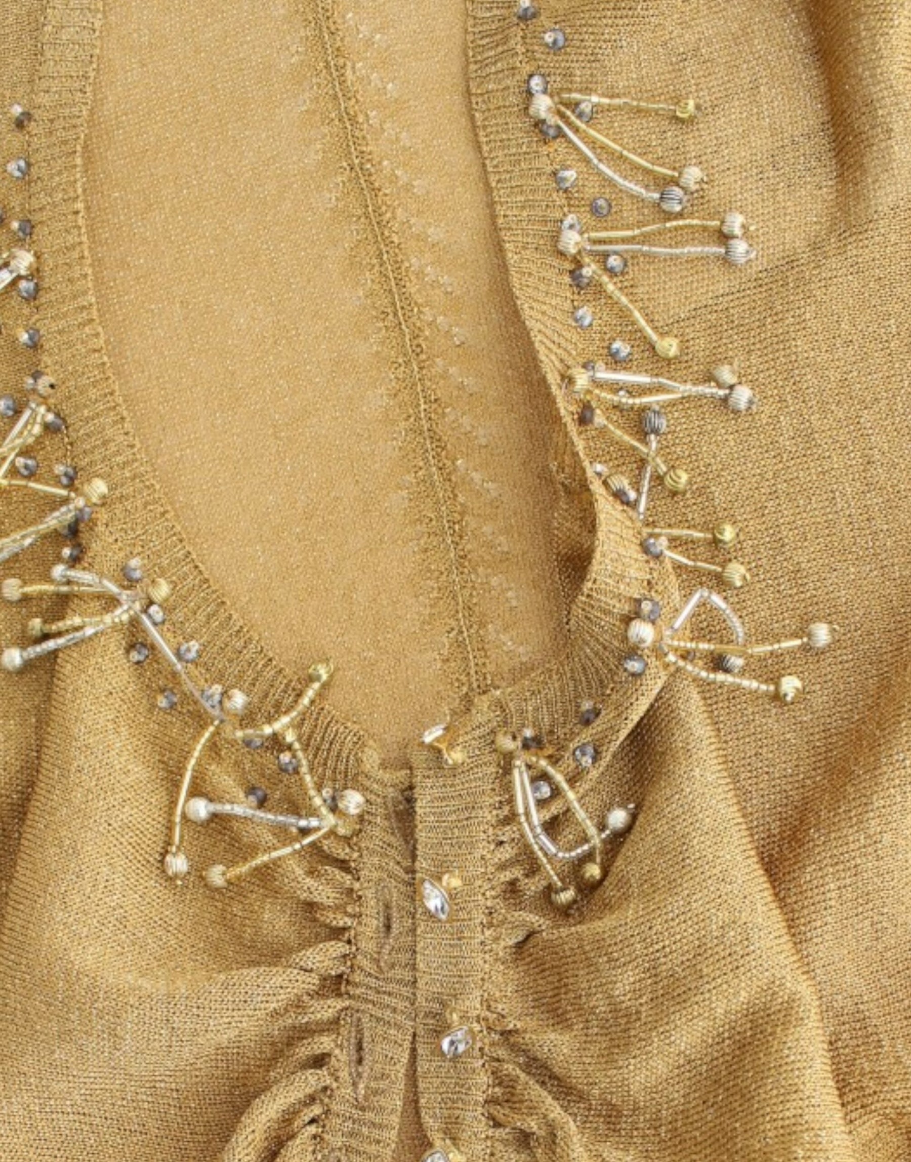Cavalli Gold embellished gold shrug | Regal Royce