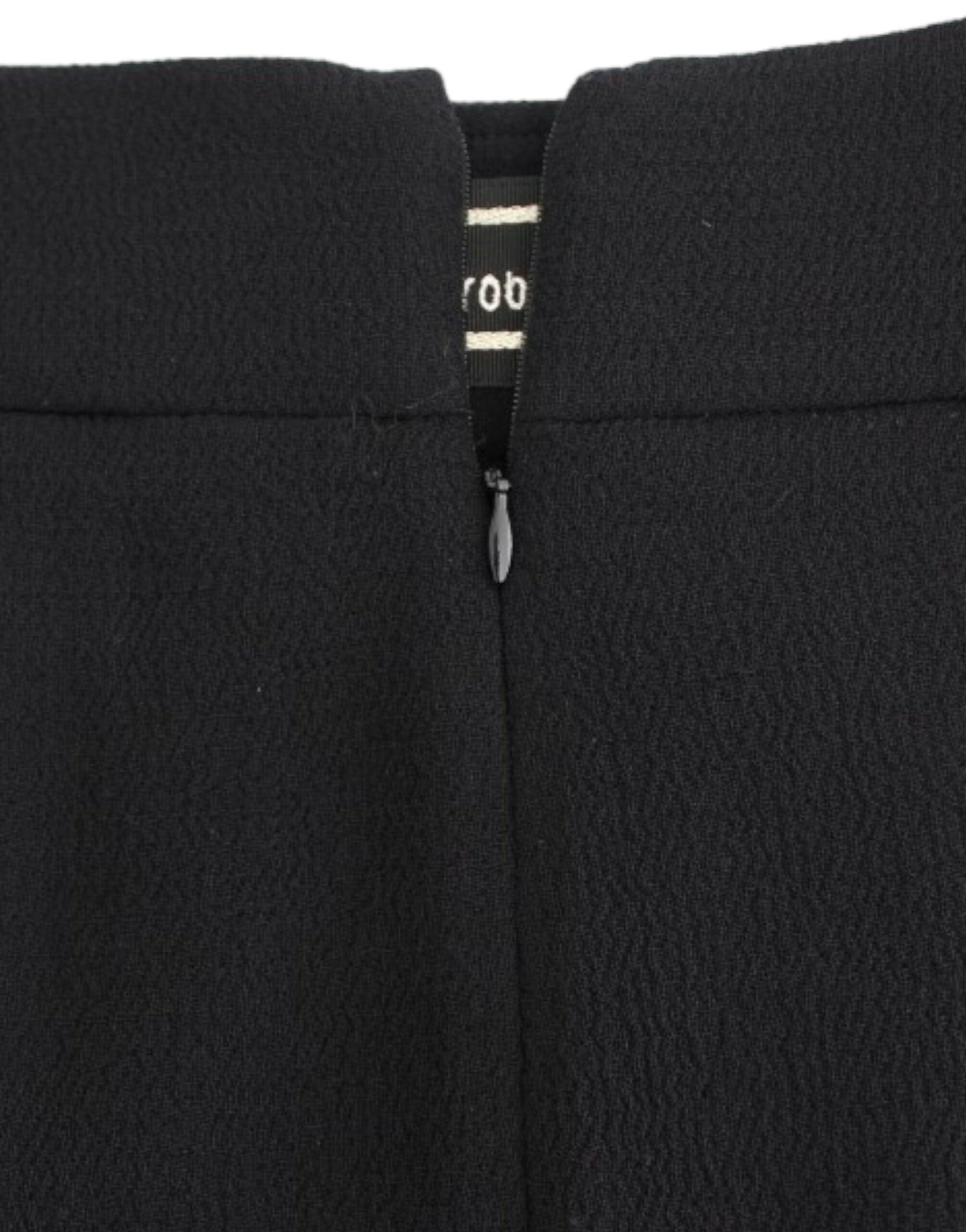 Cavalli Black wool pencil skirt | Regal Royce