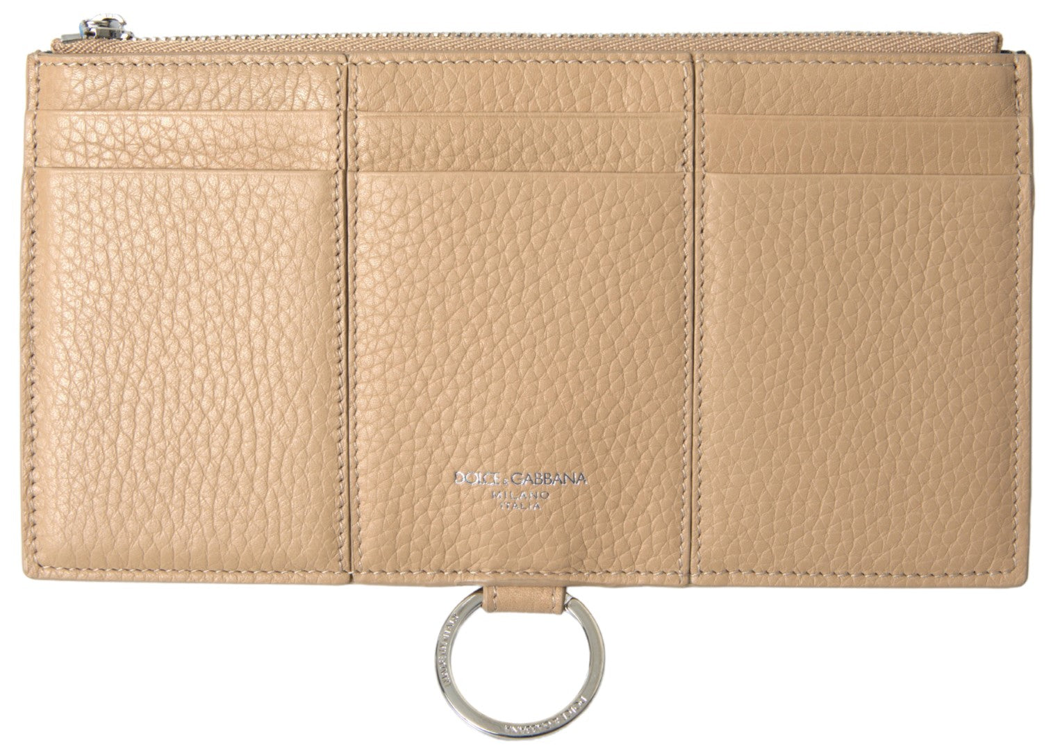 Dolce & Gabbana Beige Leather Shoulder Cardholder Shoulder Strap Wallet | Regal Royce