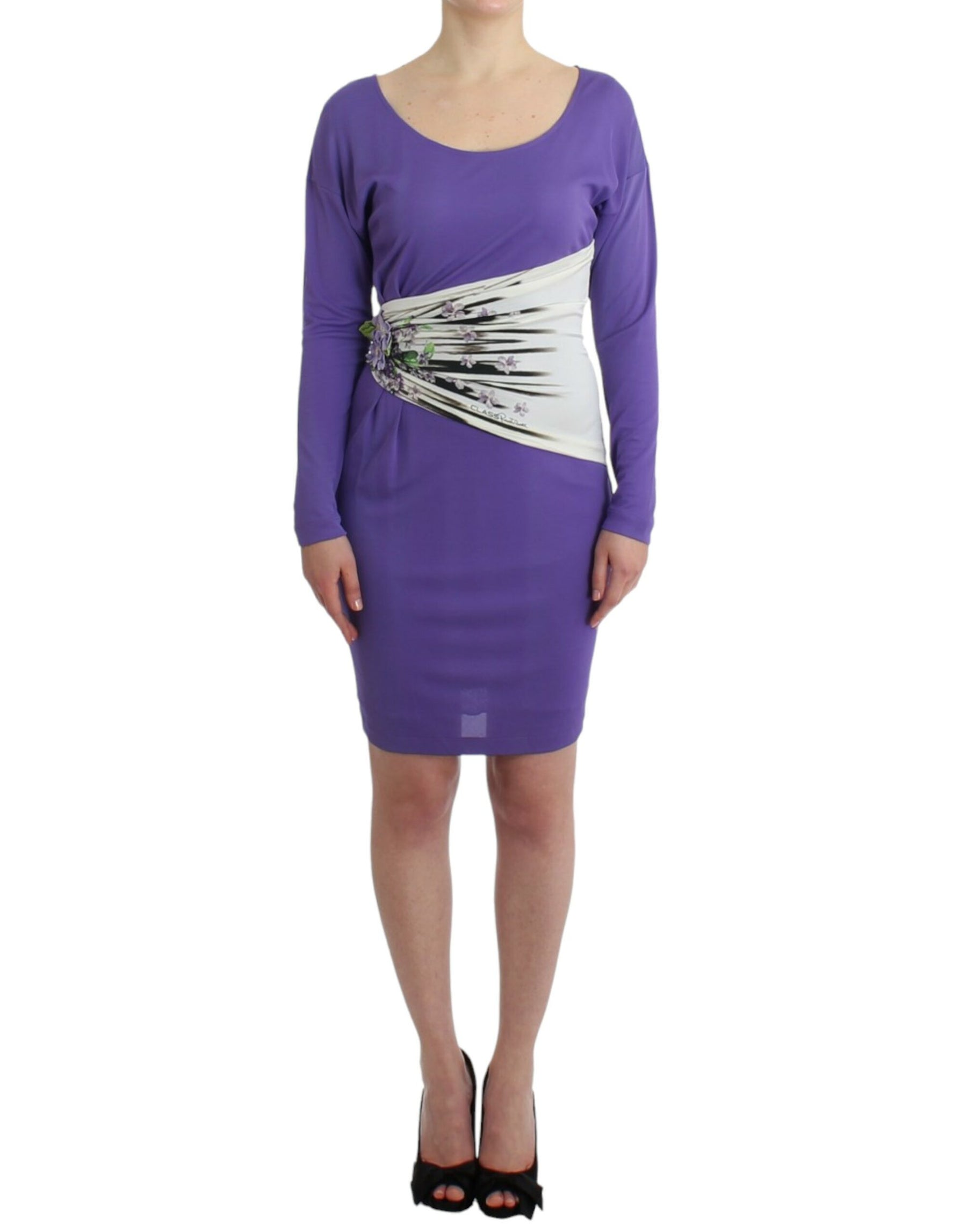 Cavalli Purple longsleeved dress | Regal Royce