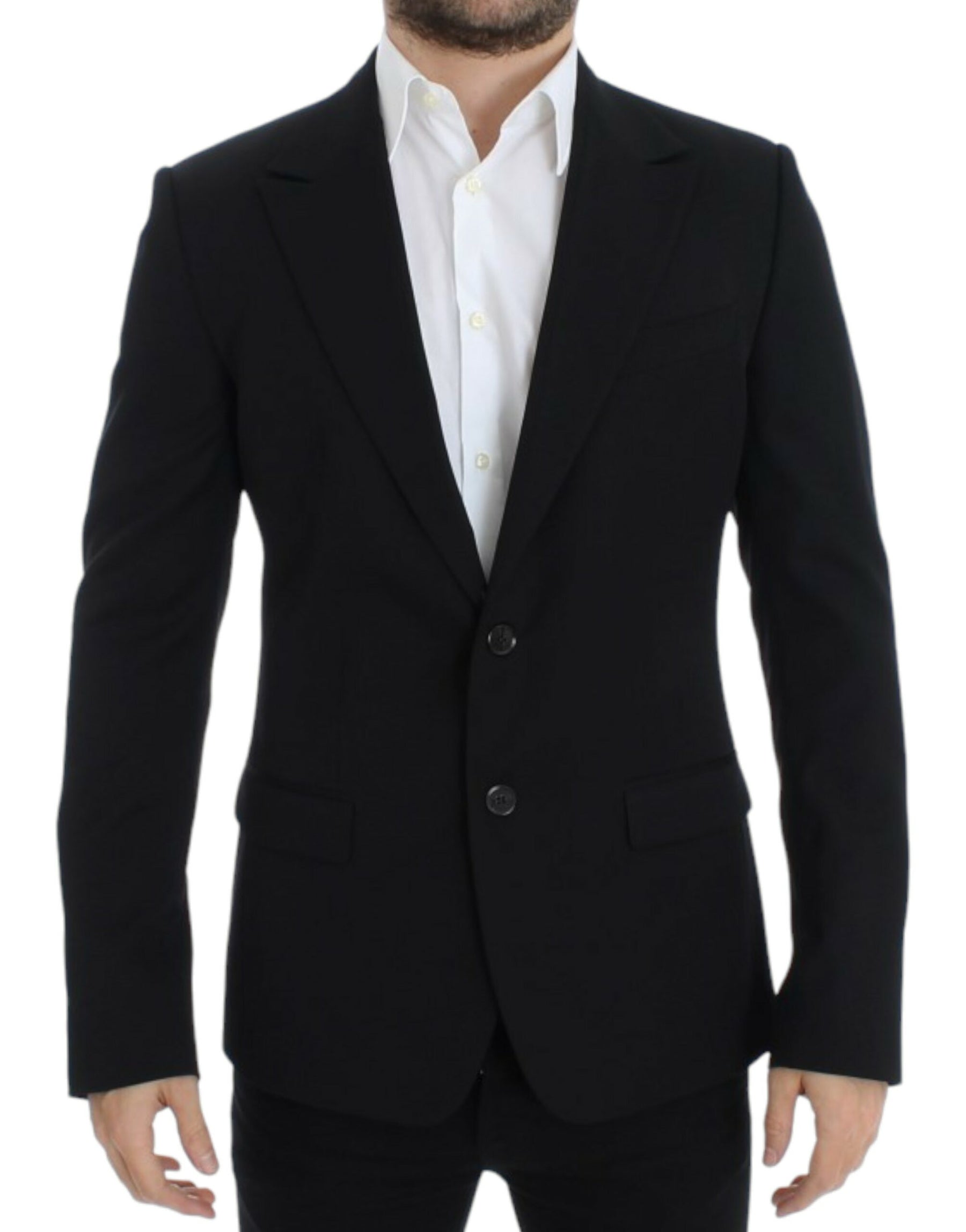 Dolce & Gabbana Black wool slim fit blazer | Regal Royce