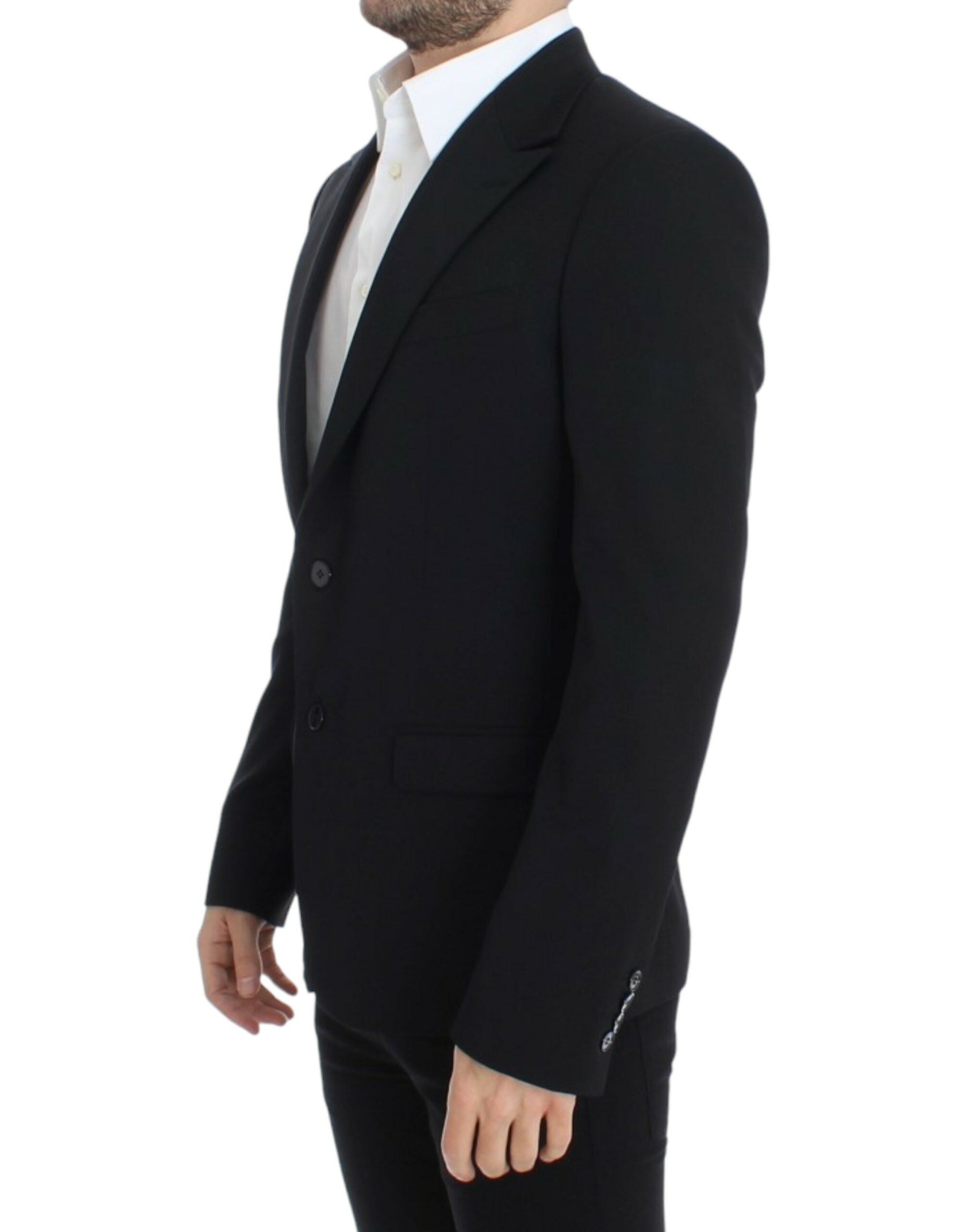 Dolce & Gabbana Black wool slim fit blazer | Regal Royce