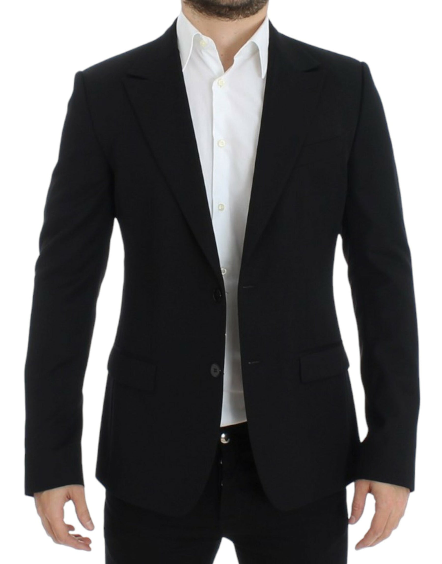 Dolce & Gabbana Black wool slim fit blazer | Regal Royce