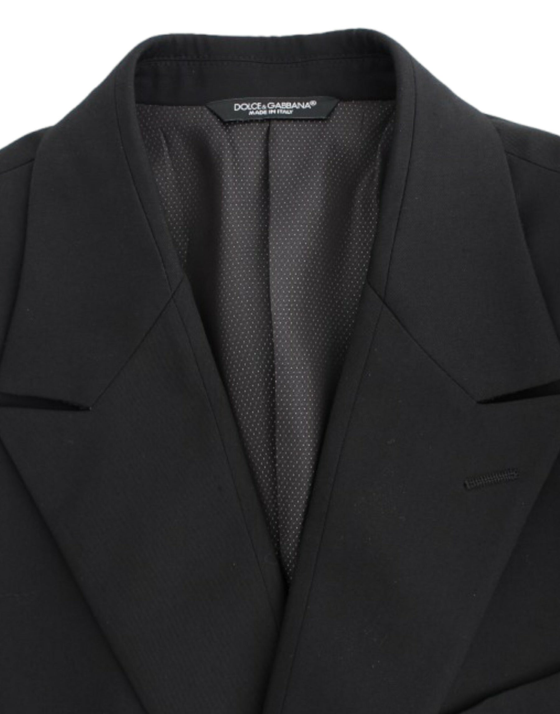 Dolce & Gabbana Black wool slim fit blazer | Regal Royce