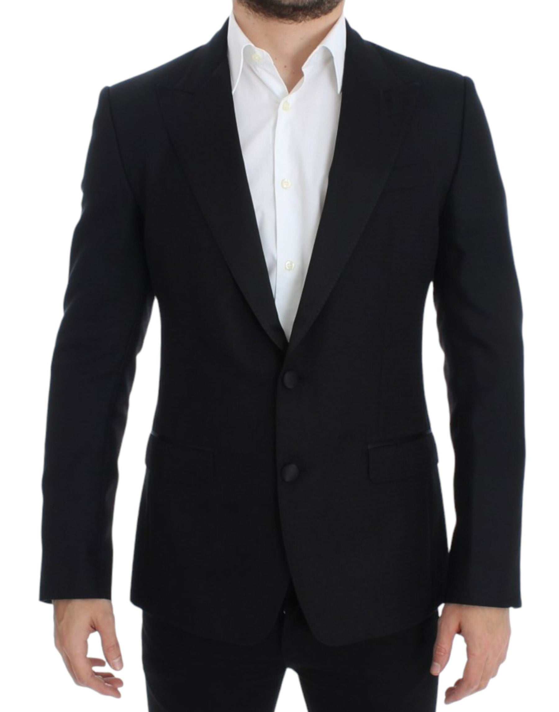 Dolce & Gabbana Black wool silk SICILIA blazer | Regal Royce