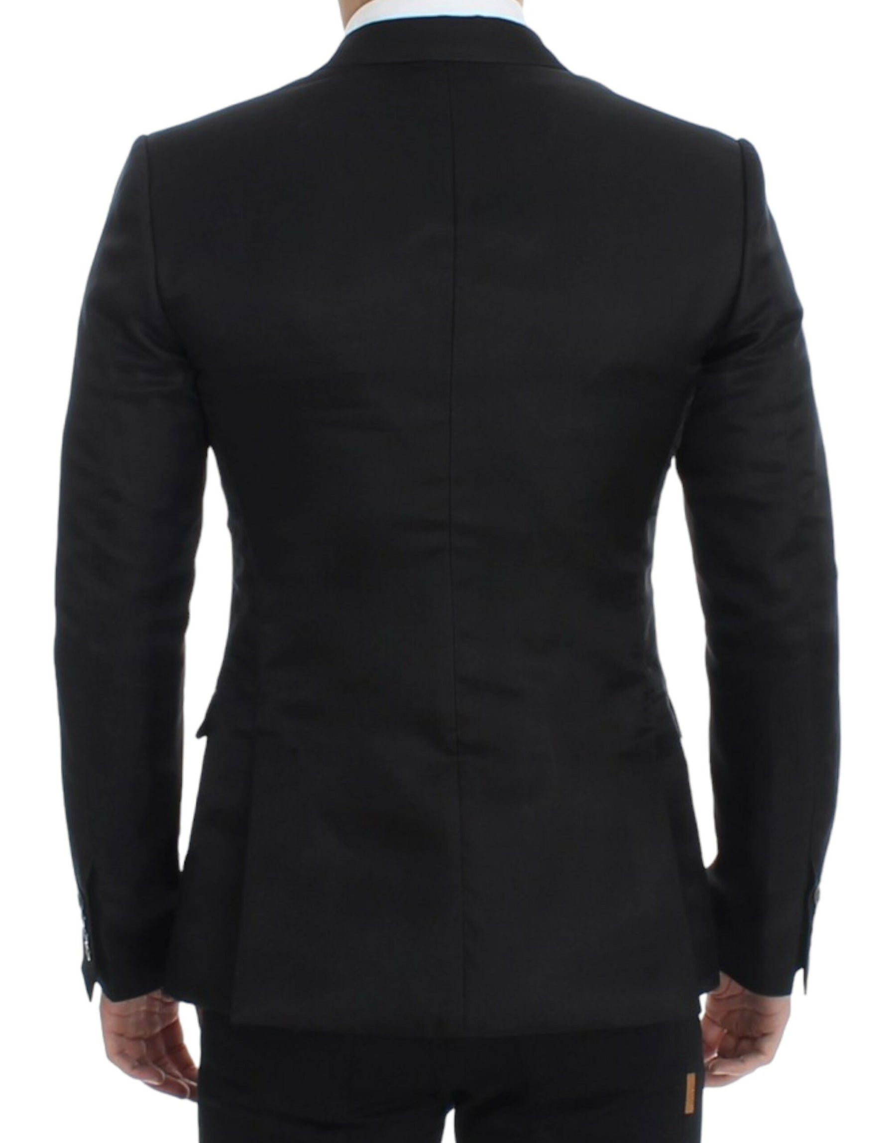 Dolce & Gabbana Black silk slim fit blazer | Regal Royce