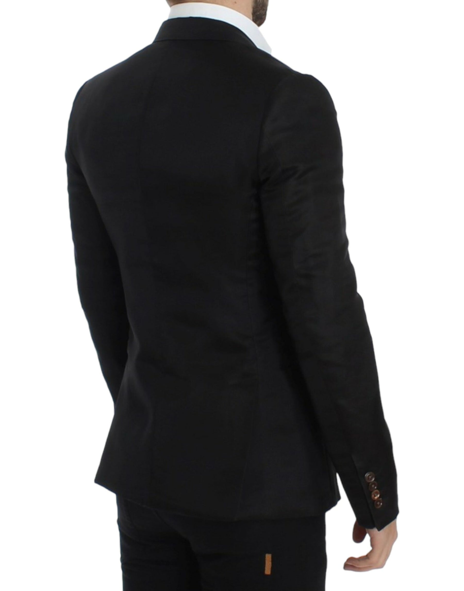 Dolce & Gabbana Black silk slim fit blazer | Regal Royce