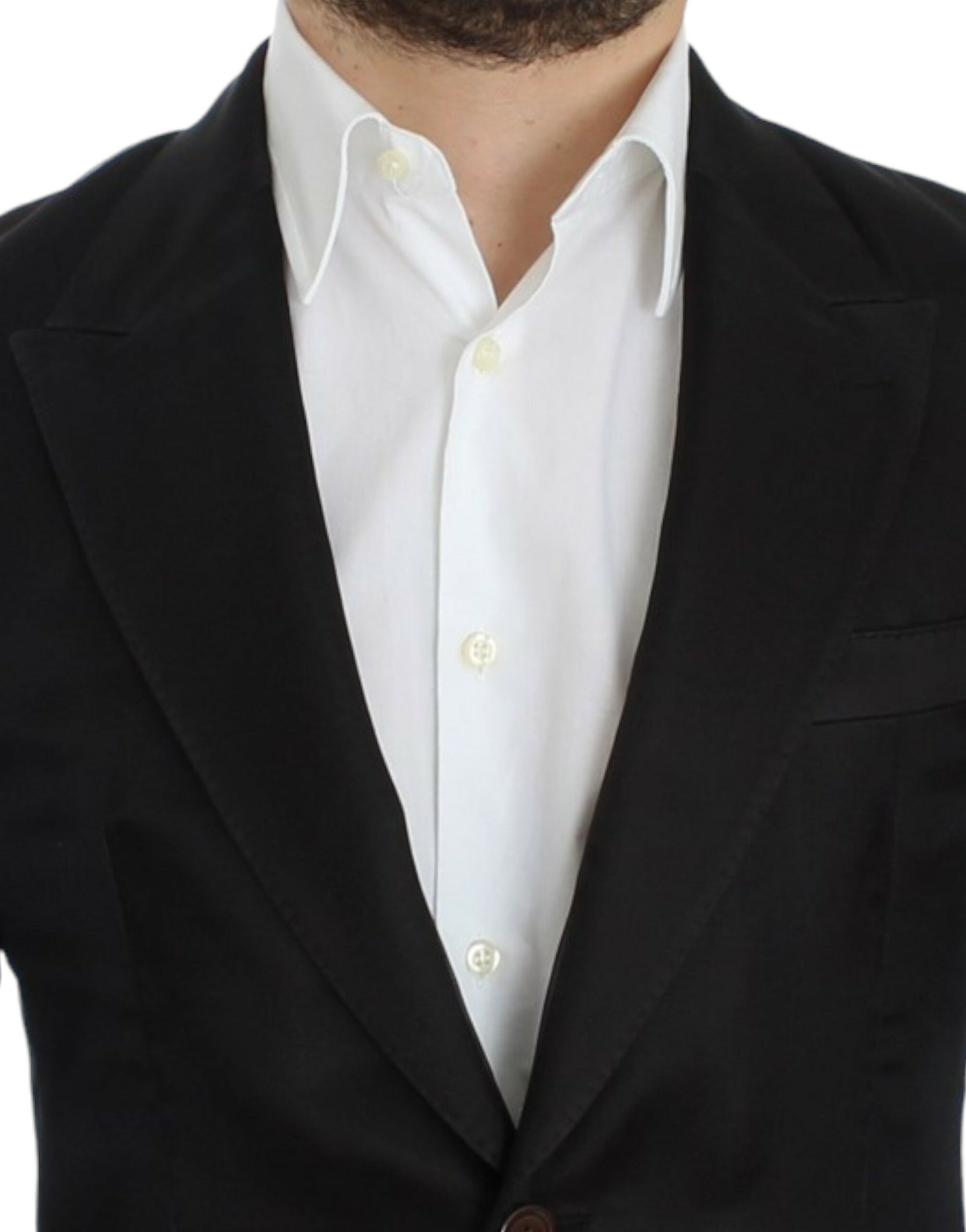 Dolce & Gabbana Black silk slim fit blazer | Regal Royce